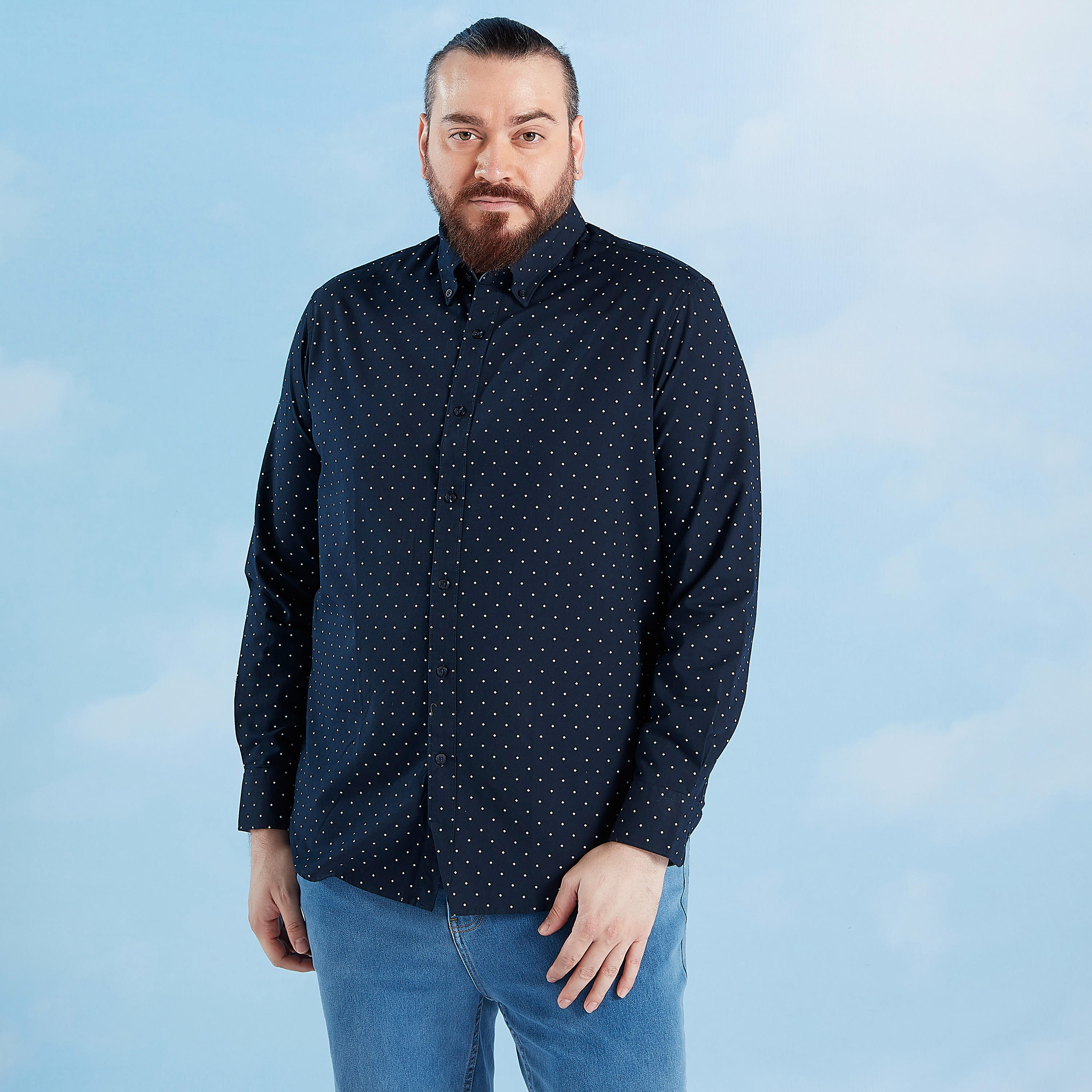 قميص بياقة عاديّة وأكمام طويلة وطبعات-men-clothing-shirts-image-4