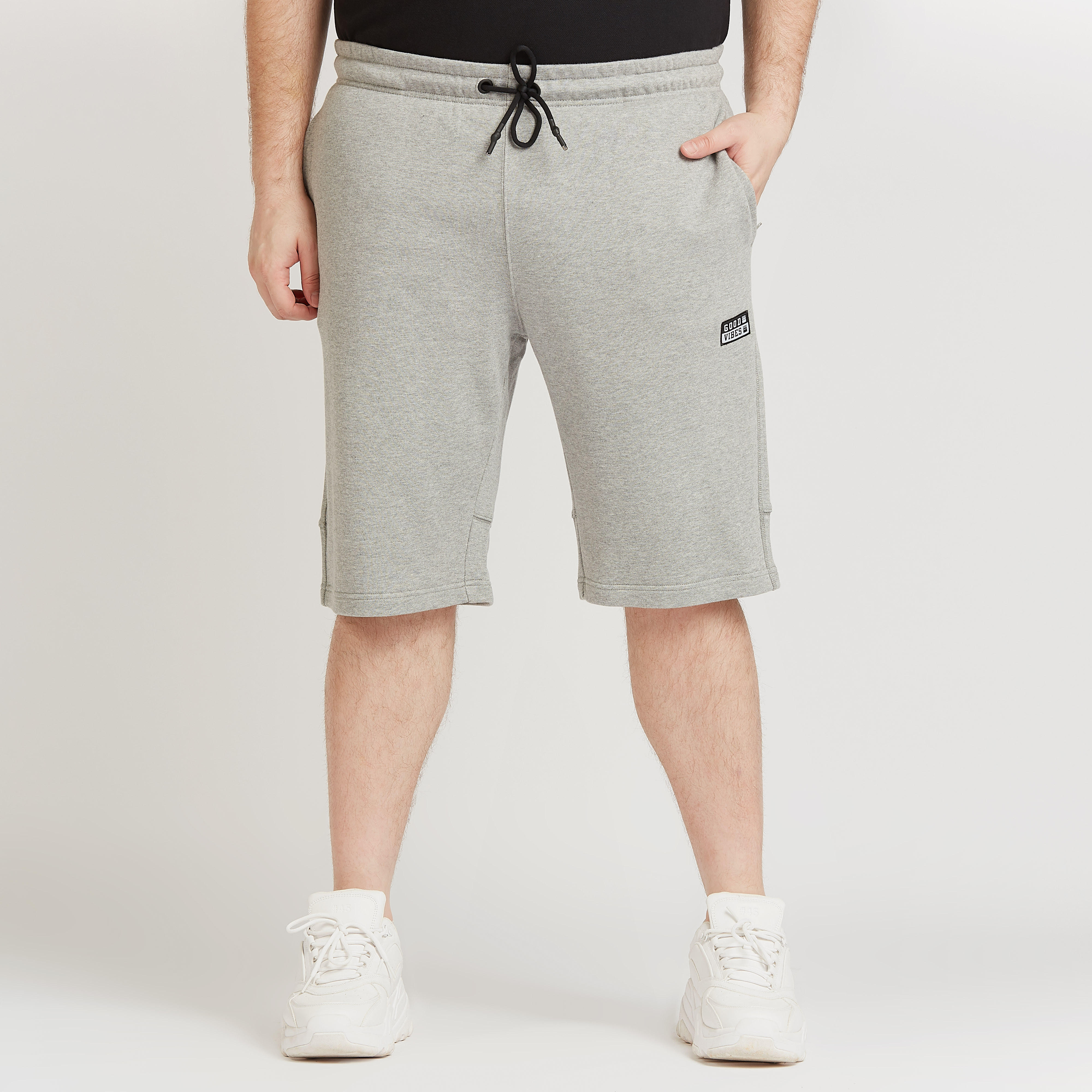 Solid Mid-Rise Shorts with Pocket Detail and Tie Ups-men-clothing-bottoms-shorts-image-1