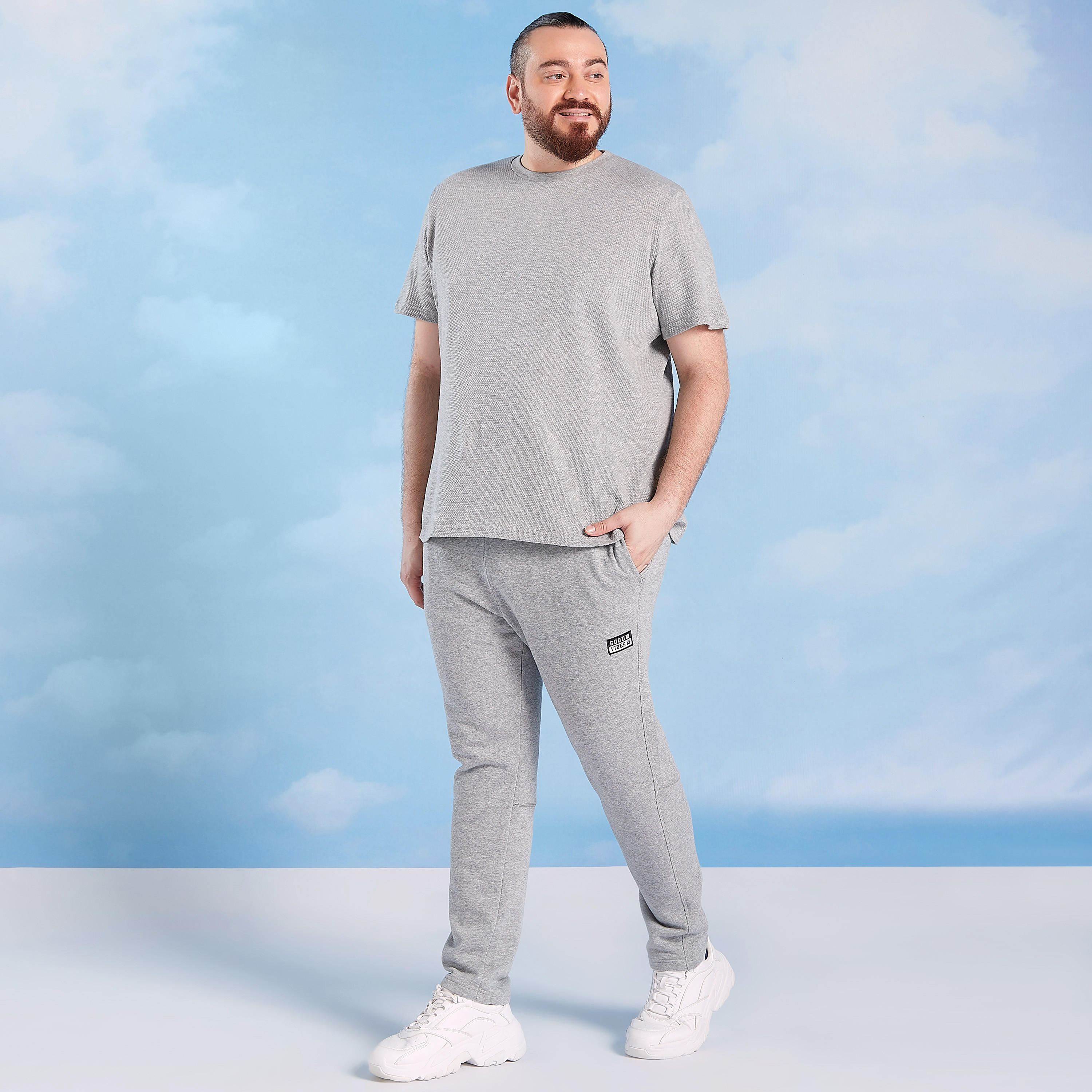Full Length Solid Mid-Rise Pants with Pocket Detail and Drawstring-men-clothing-bottoms-joggers-image-6