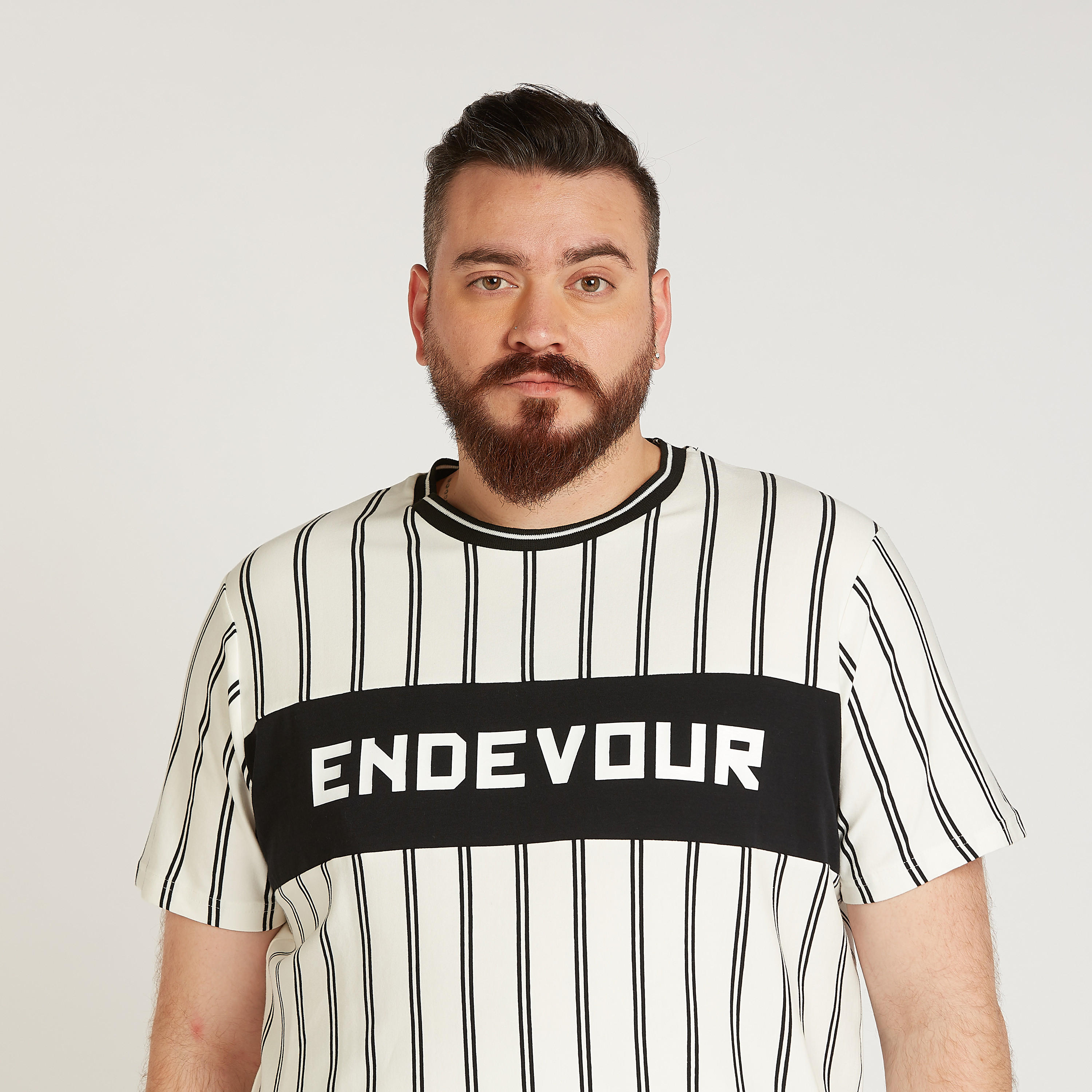 Striped T-shirt with Crew Neck and Short Sleeves-men-clothing-tshirtsandpolos-tshirts-image-3