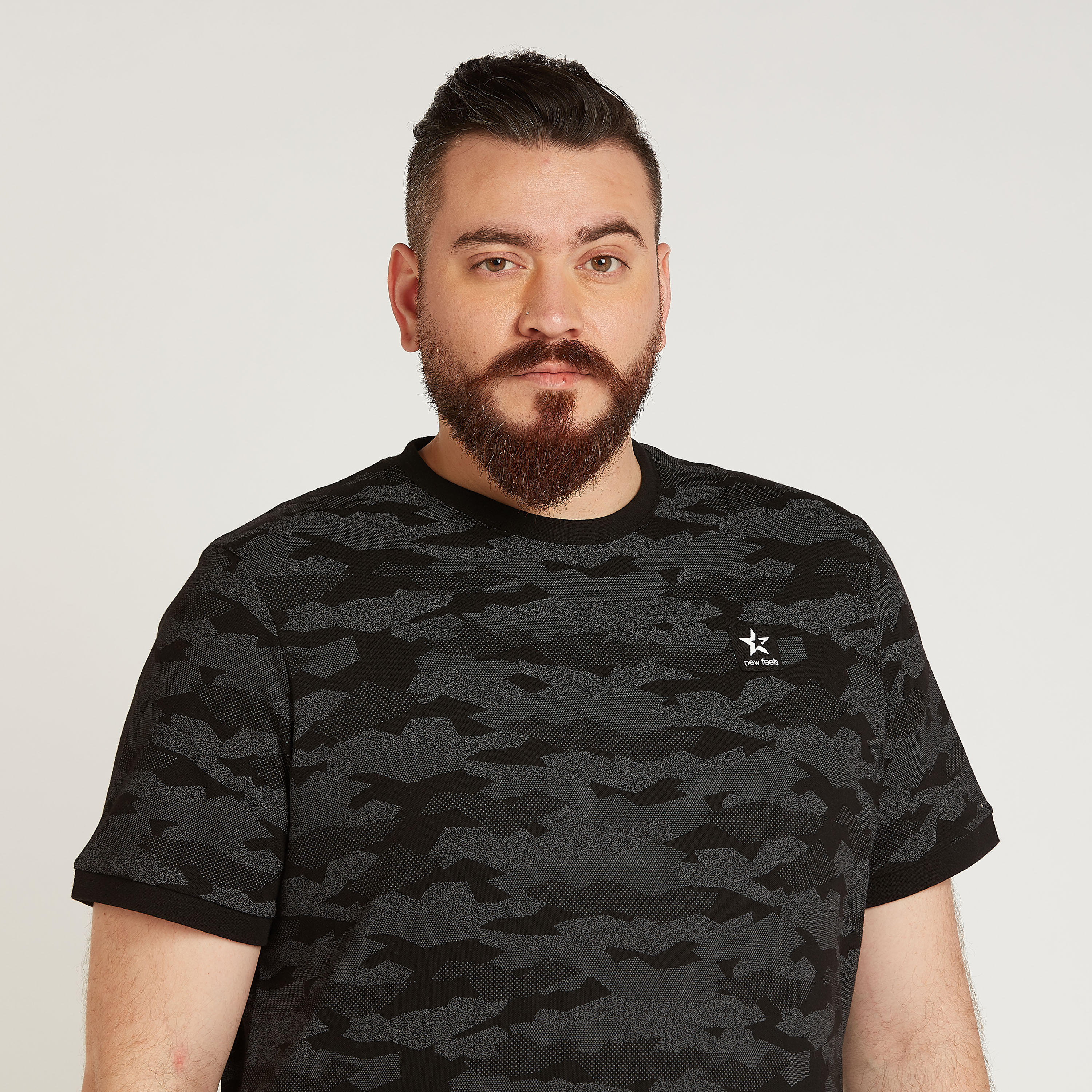 Printed T-shirt with Crew Neck and Short Sleeves-men-clothing-tshirtsandpolos-tshirts-image-3