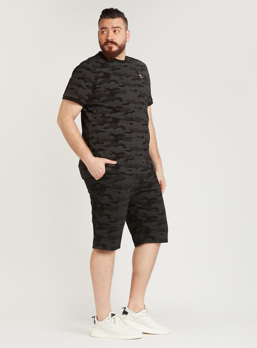 Printed Mid-Rise Shorts with Pocket Detail and Drawstring-men-clothing-bottoms-shorts-image-2