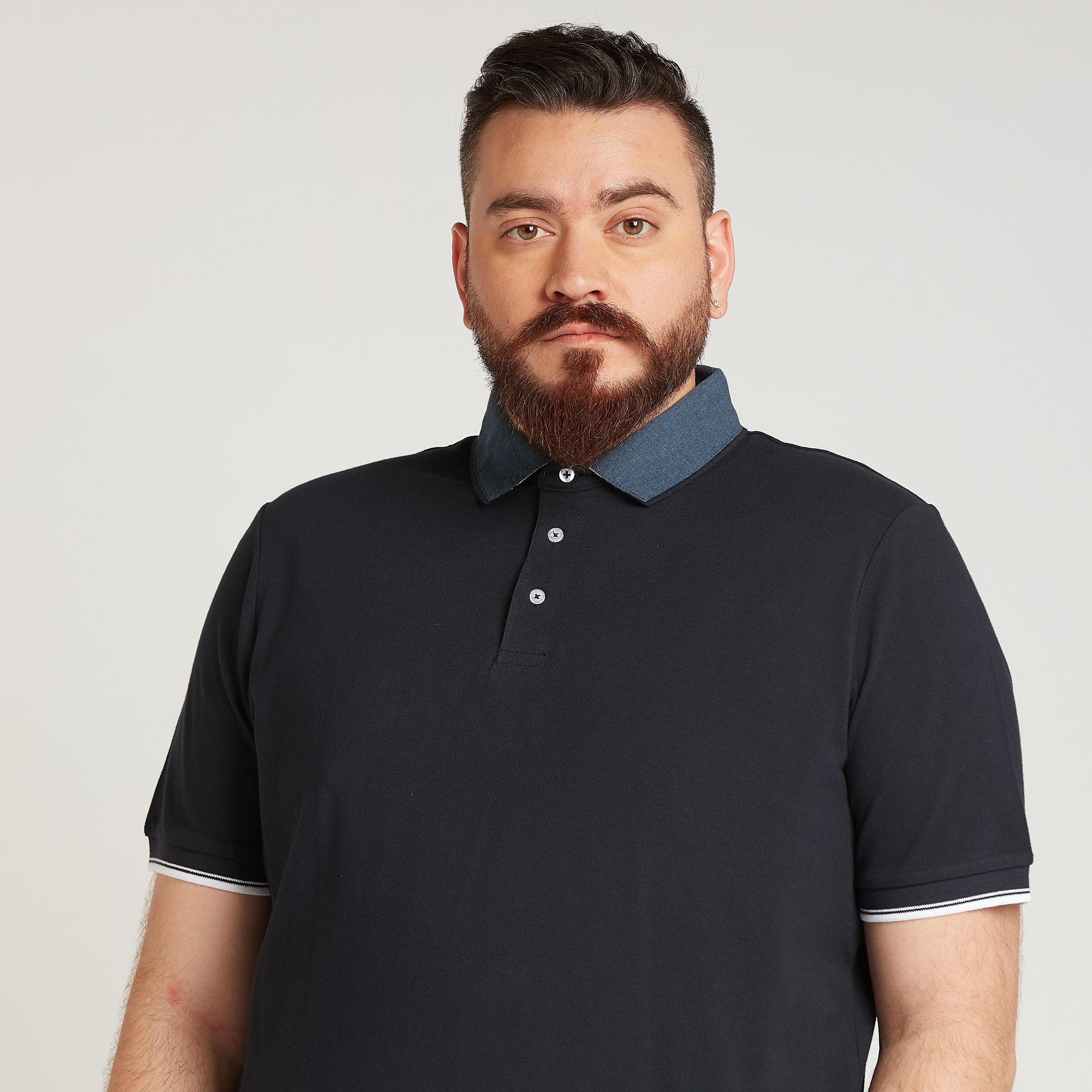 Solid Polo T-shirt with Short Sleeves-men-clothing-tshirtsandpolos-polos-image-7