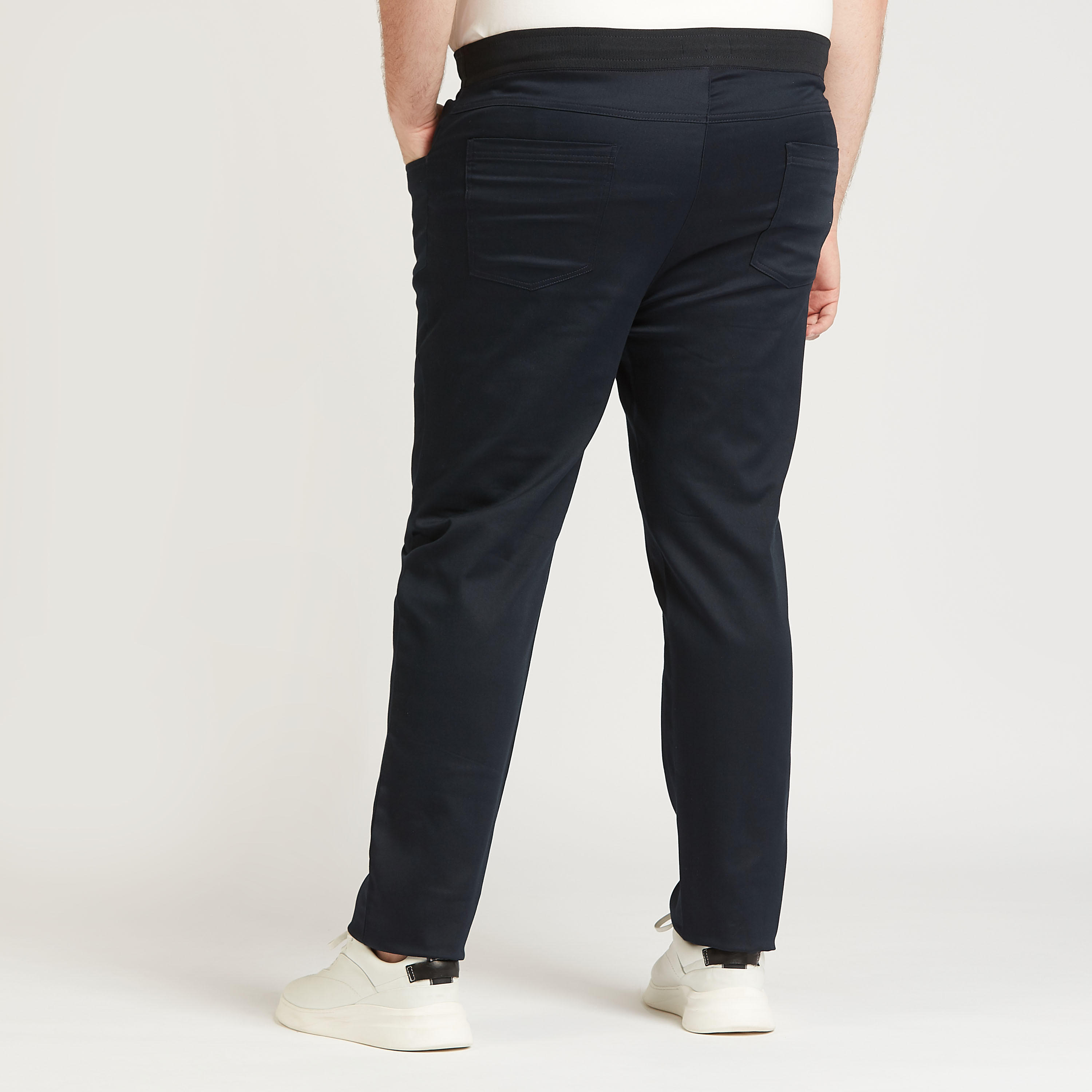 Full Length Solid Chinos with Pocket Detail and Drawstring-men-clothing-bottoms-trousersandchinos-trousers-image-4