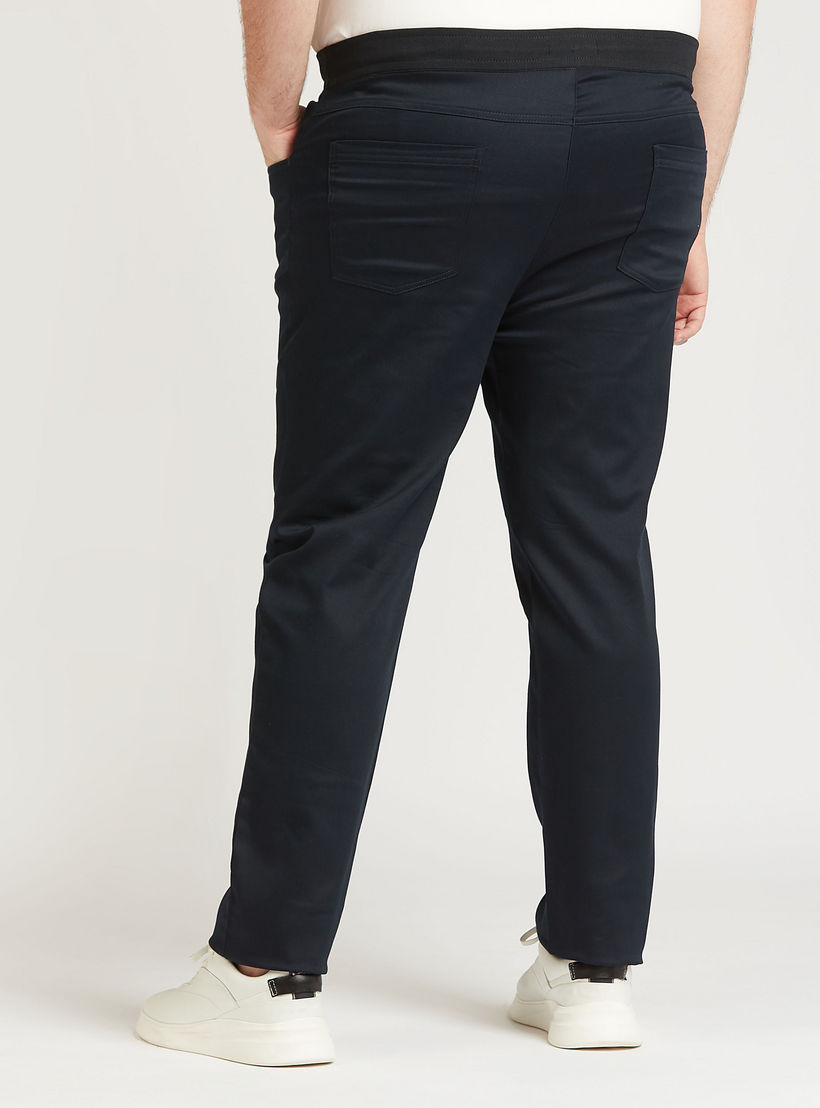 Full Length Solid Chinos with Pocket Detail and Drawstring-men-clothing-bottoms-trousersandchinos-trousers-image-4