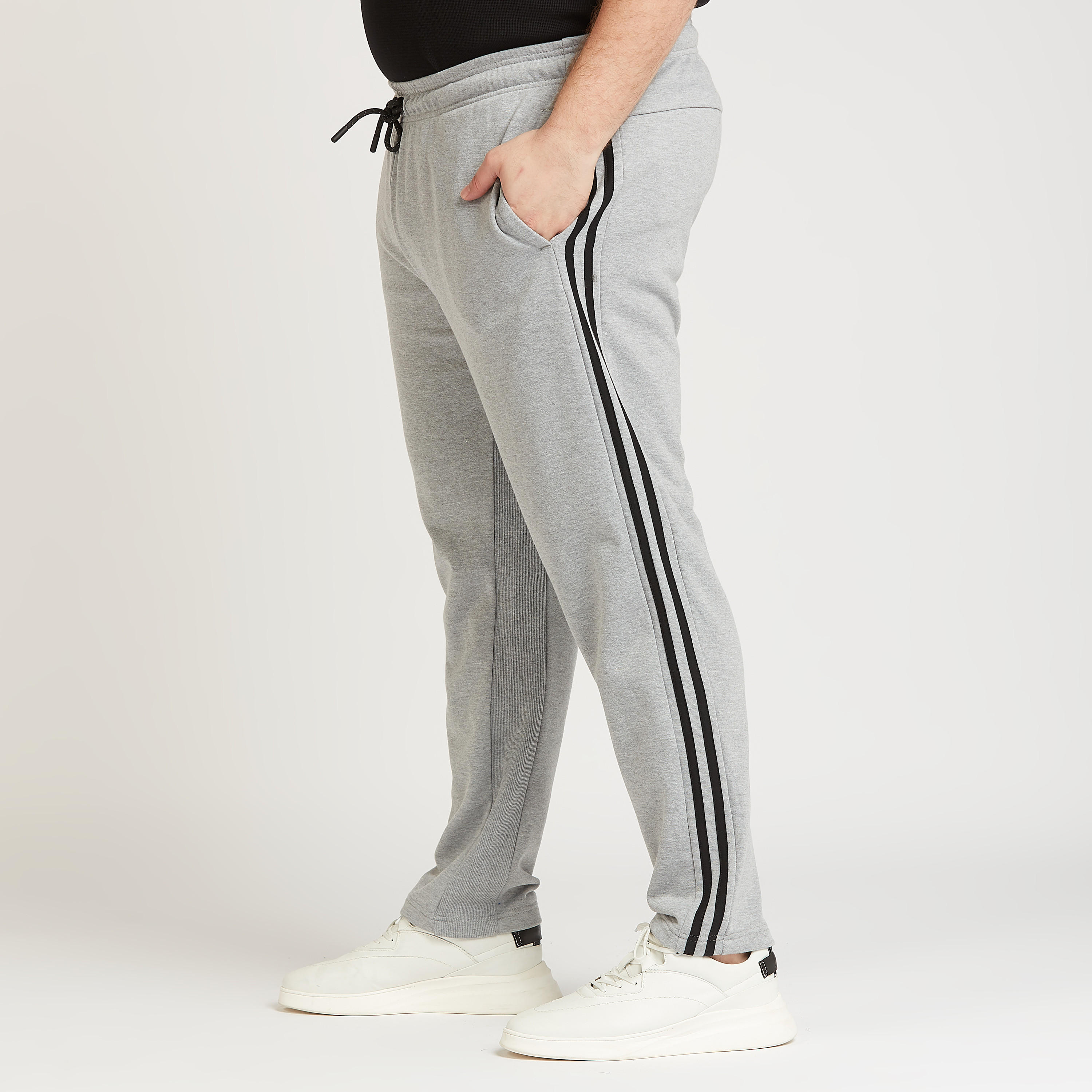 Full Length Solid Pants with Stripe and Pocket Detail-men-clothing-bottoms-joggers-image-4