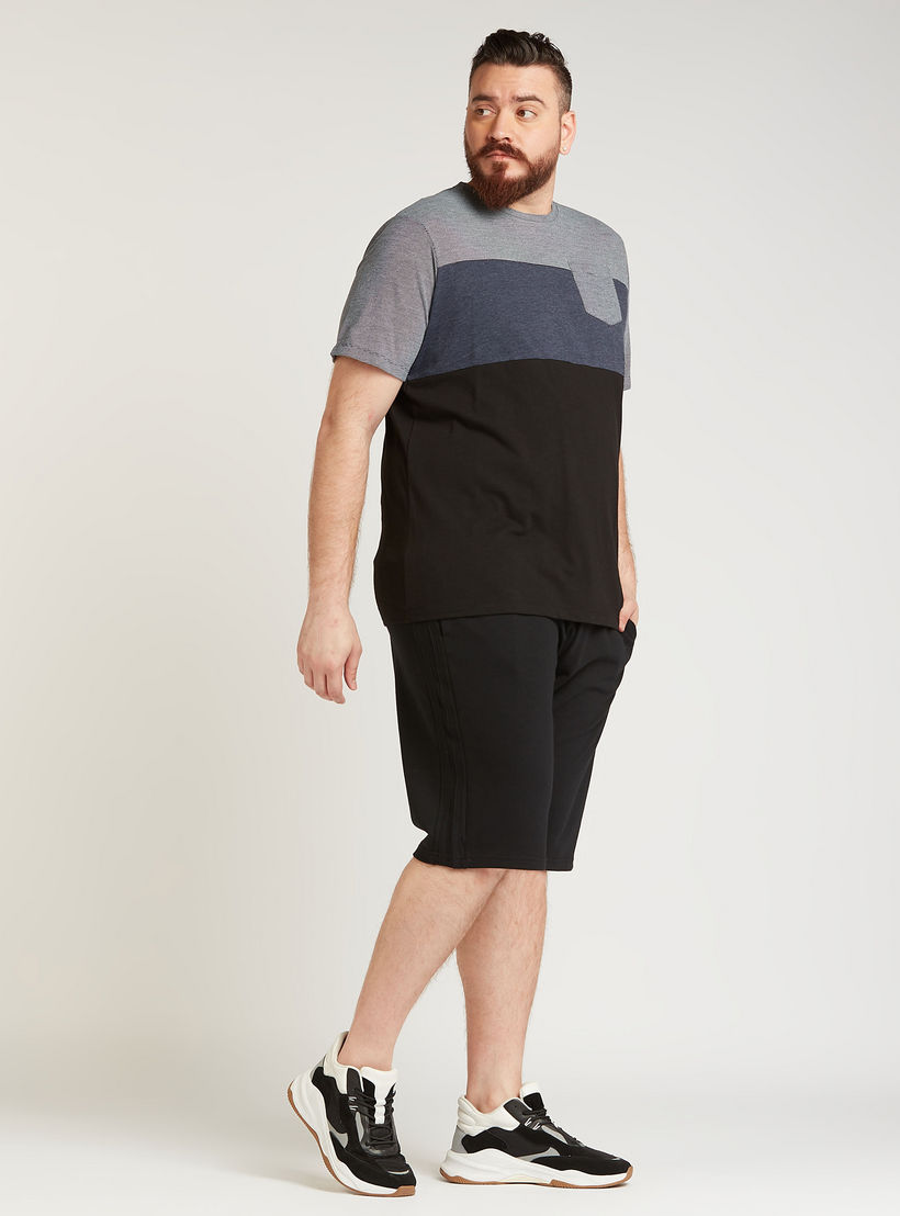 Solid Mid-Rise Shorts with Pocket Detail and Drawstring-men-clothing-bottoms-shorts-image-2