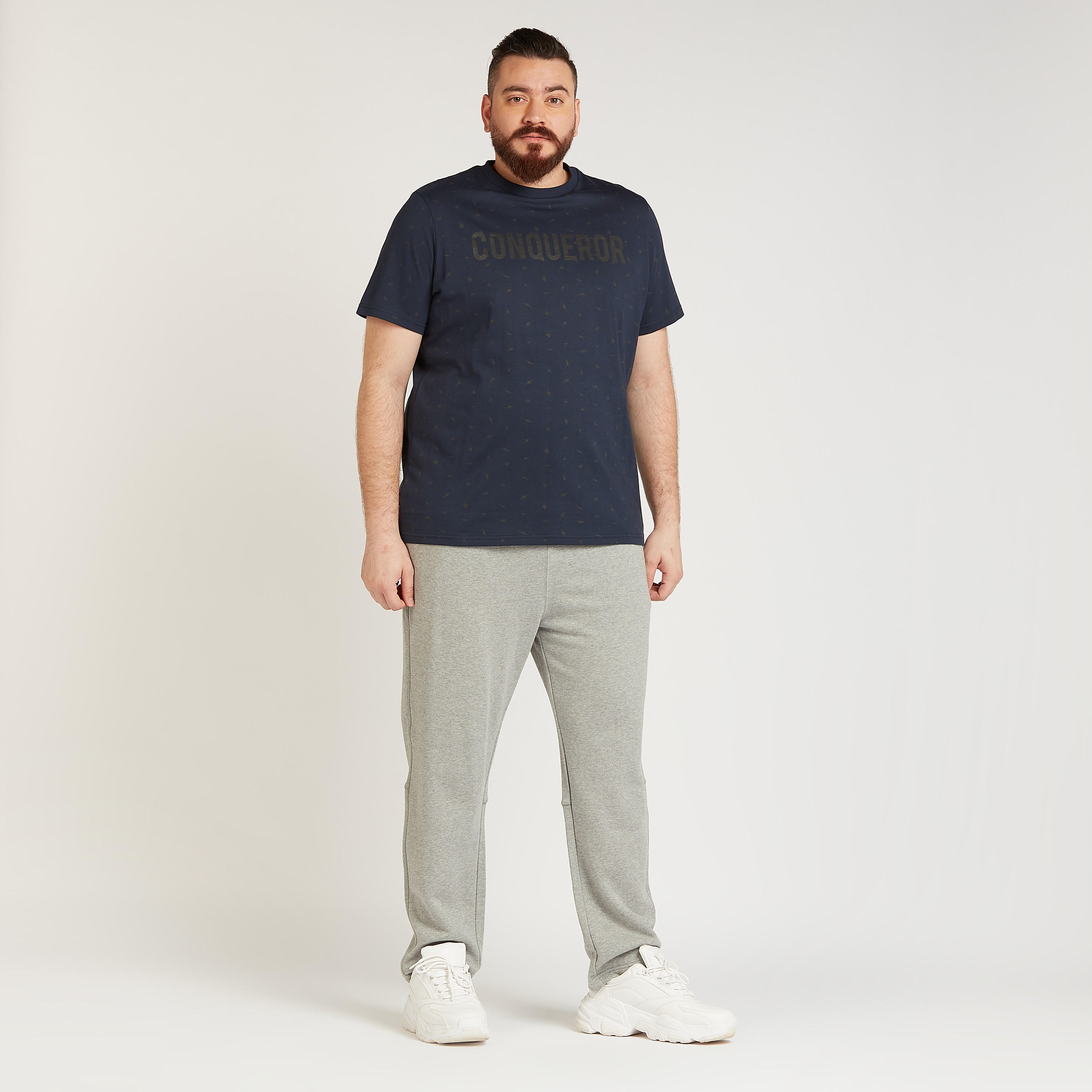 Printed T-shirt with Crew Neck and Short Sleeves-men-clothing-tshirtsandpolos-tshirts-image-2