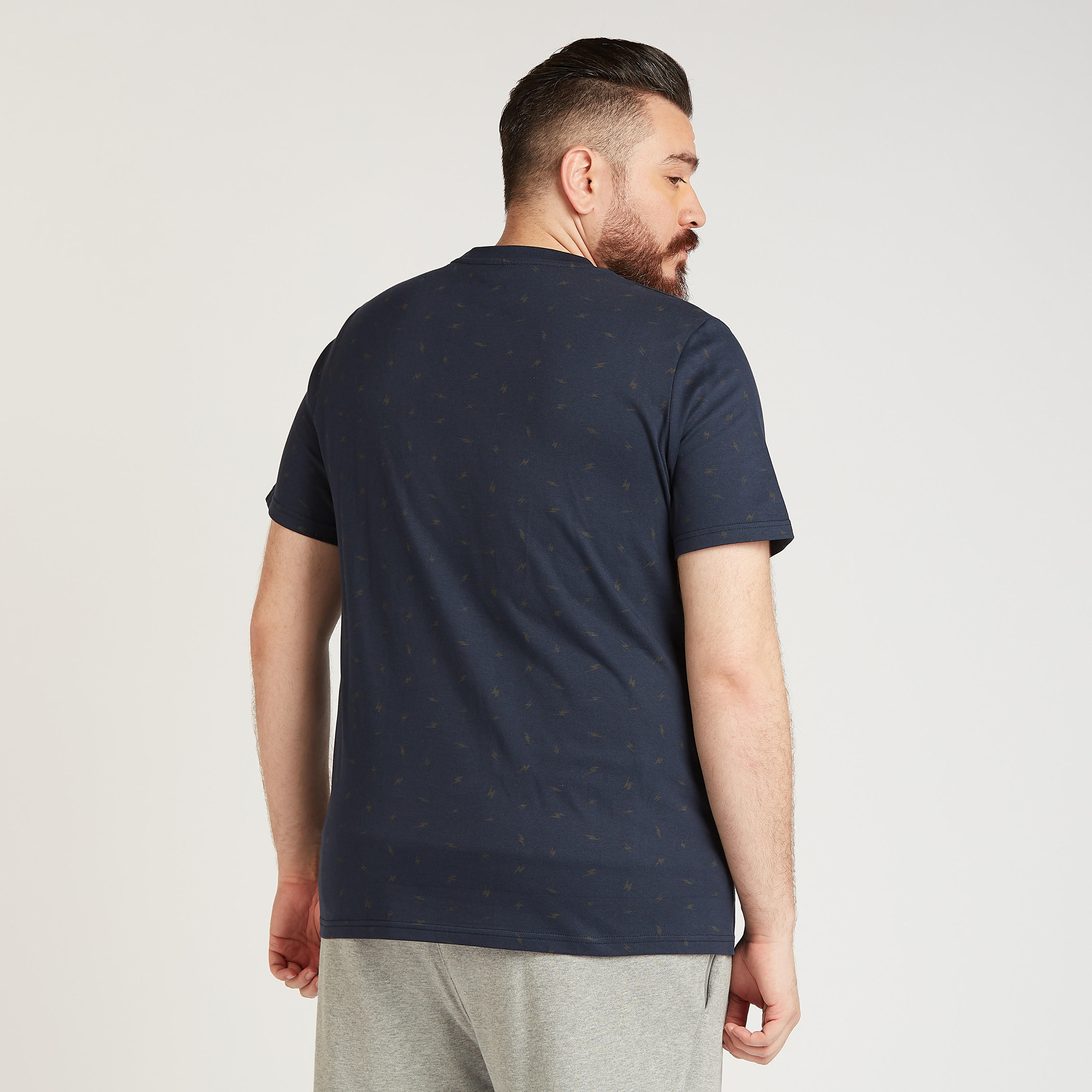 Printed T-shirt with Crew Neck and Short Sleeves-men-clothing-tshirtsandpolos-tshirts-image-4