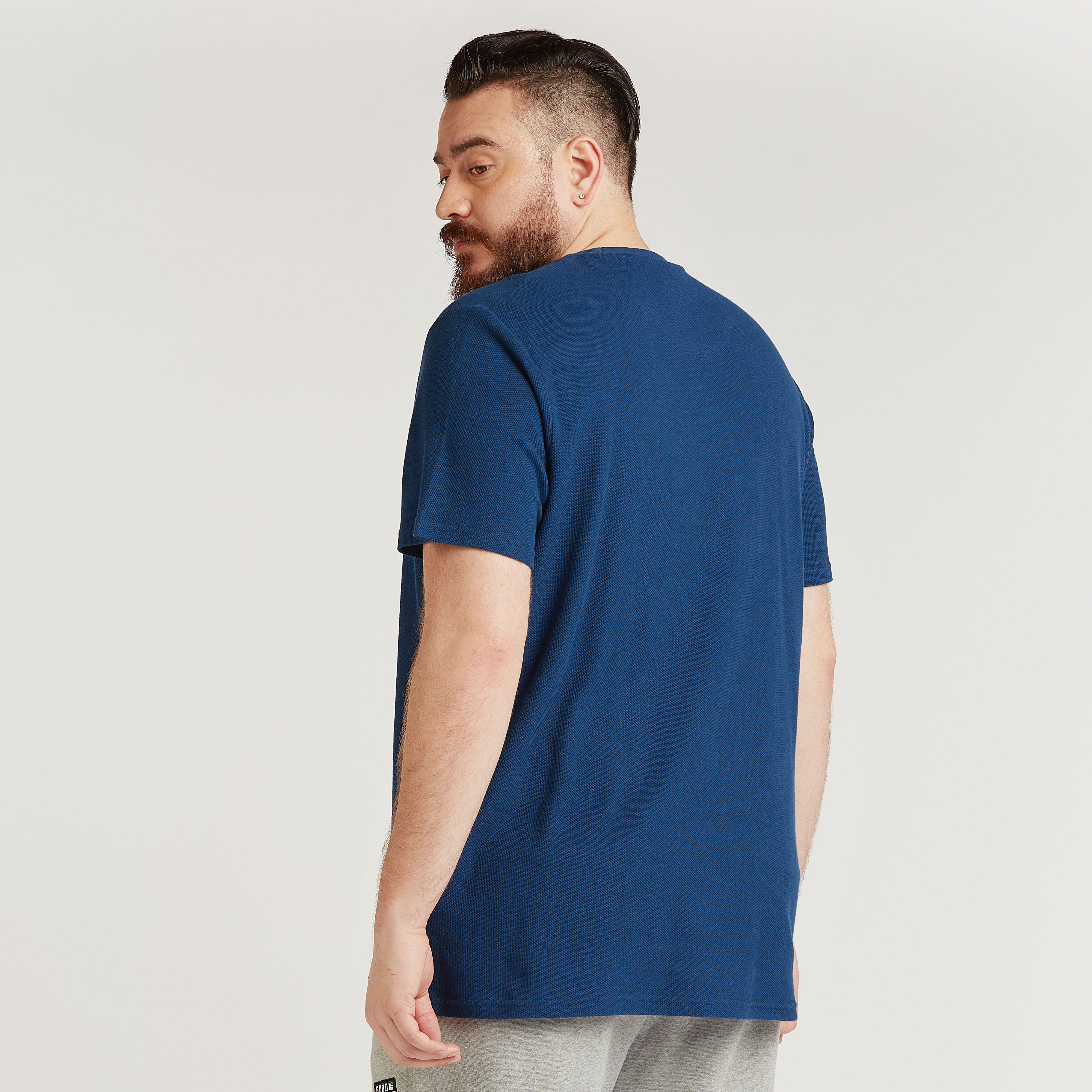 Typographic Print T-shirt with Crew Neck and Short Sleeves-men-clothing-tshirtsandpolos-tshirts-image-4