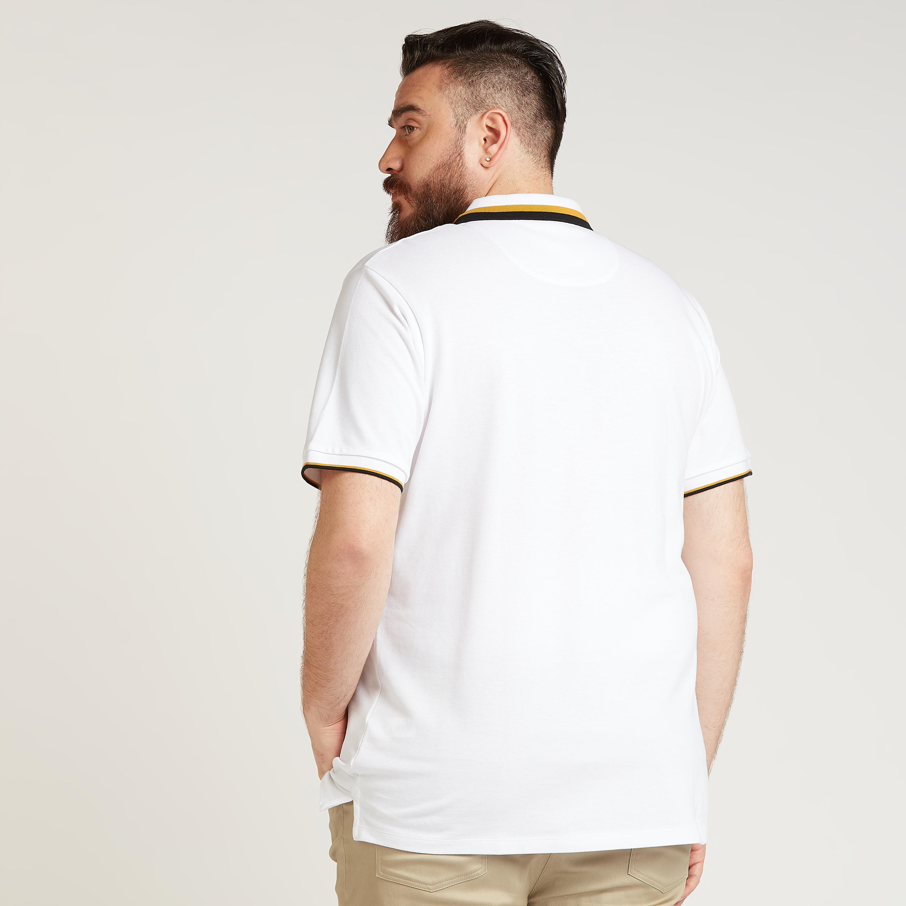 تيشيرت بولو بارز الملمس بأكمام قصيرة-men-clothing-tshirtsandpolos-polos-image-4