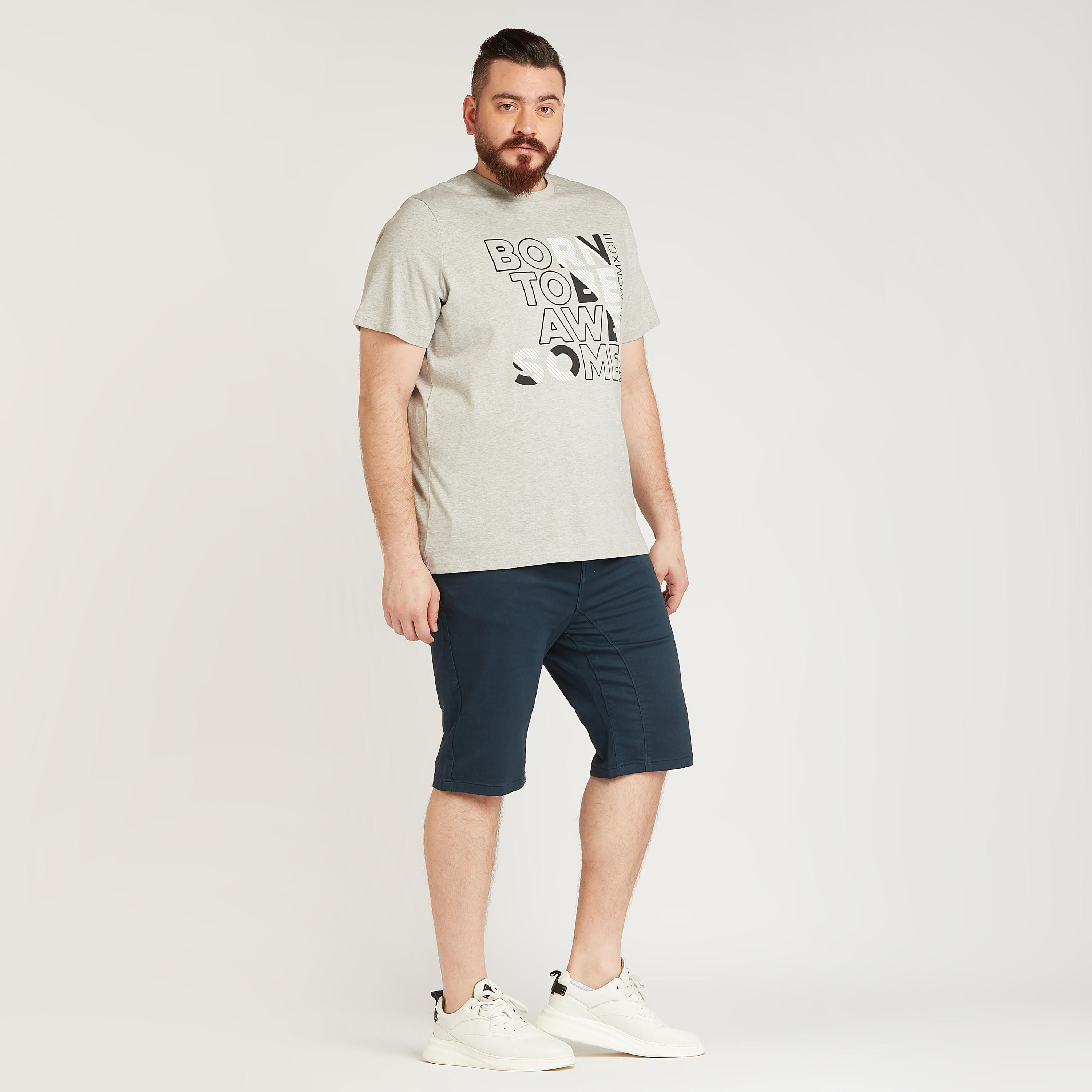 Solid Mid-Rise Shorts with Pocket Detail and Drawstring-men-clothing-bottoms-shorts-image-2