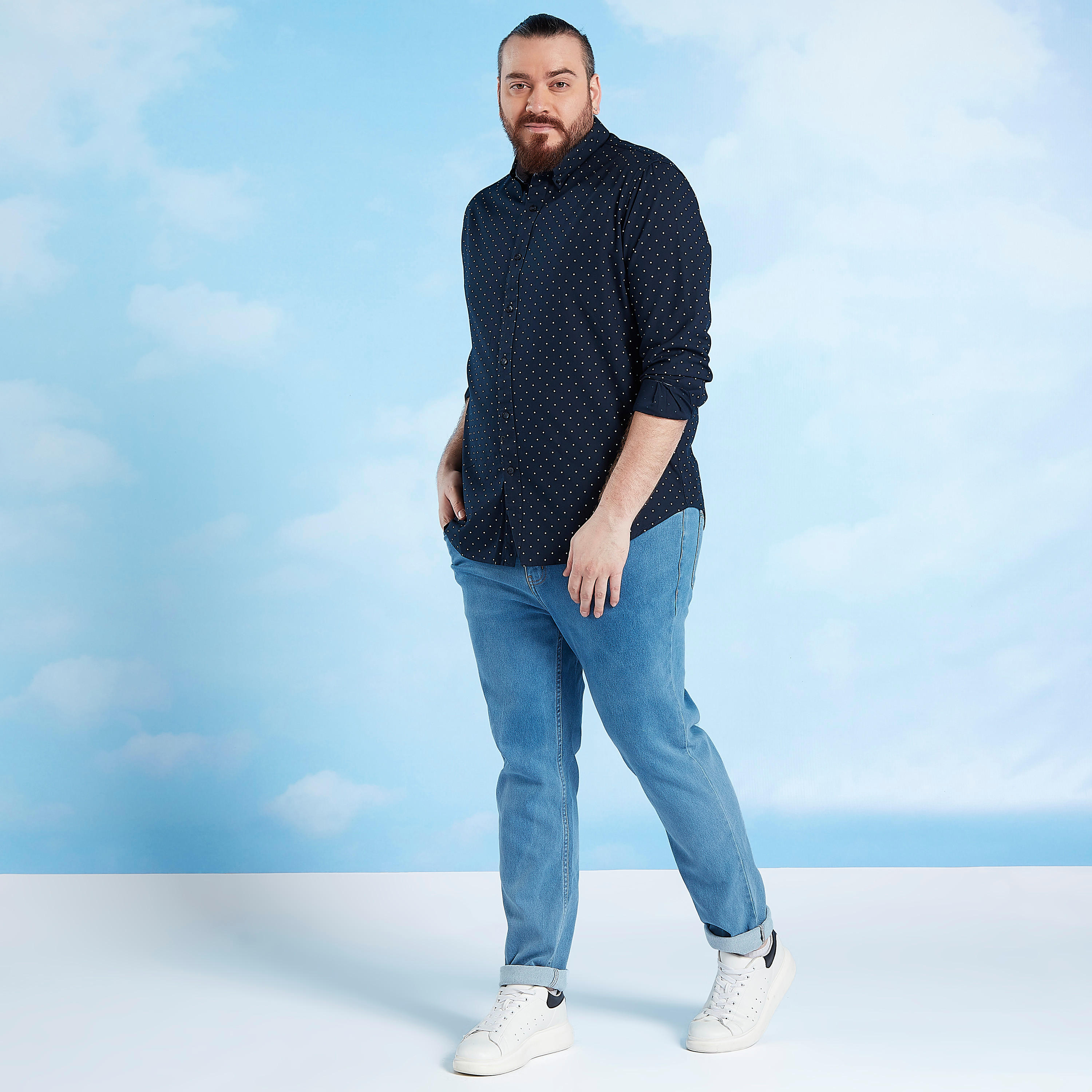 Full Length Solid Mid-Rise Jeans with Pocket Detail and Belt Loops-men-clothing-bottoms-jeans-image-2
