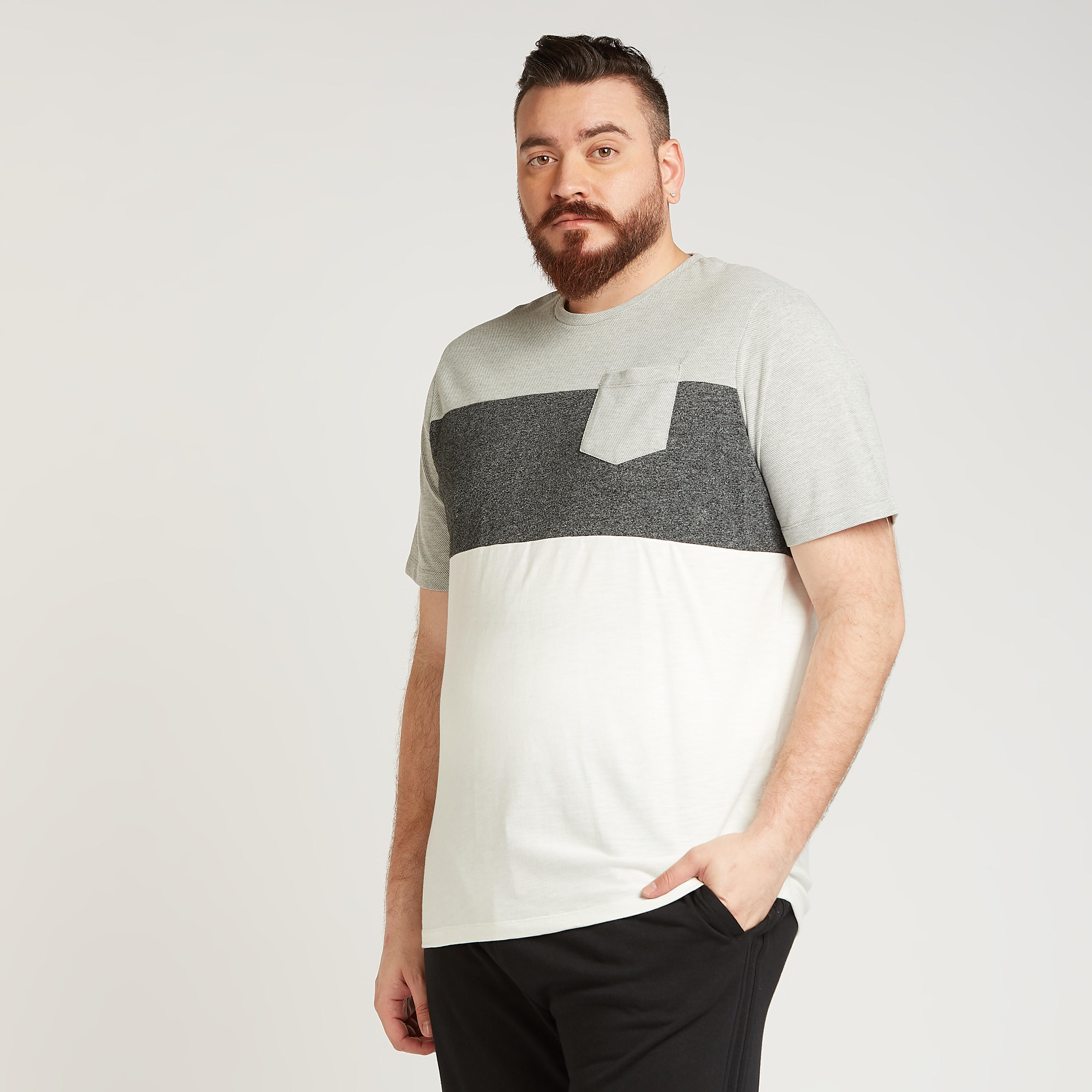 Cut and Sew T-shirt with Short Sleeves-men-clothing-tshirtsandpolos-tshirts-image-1