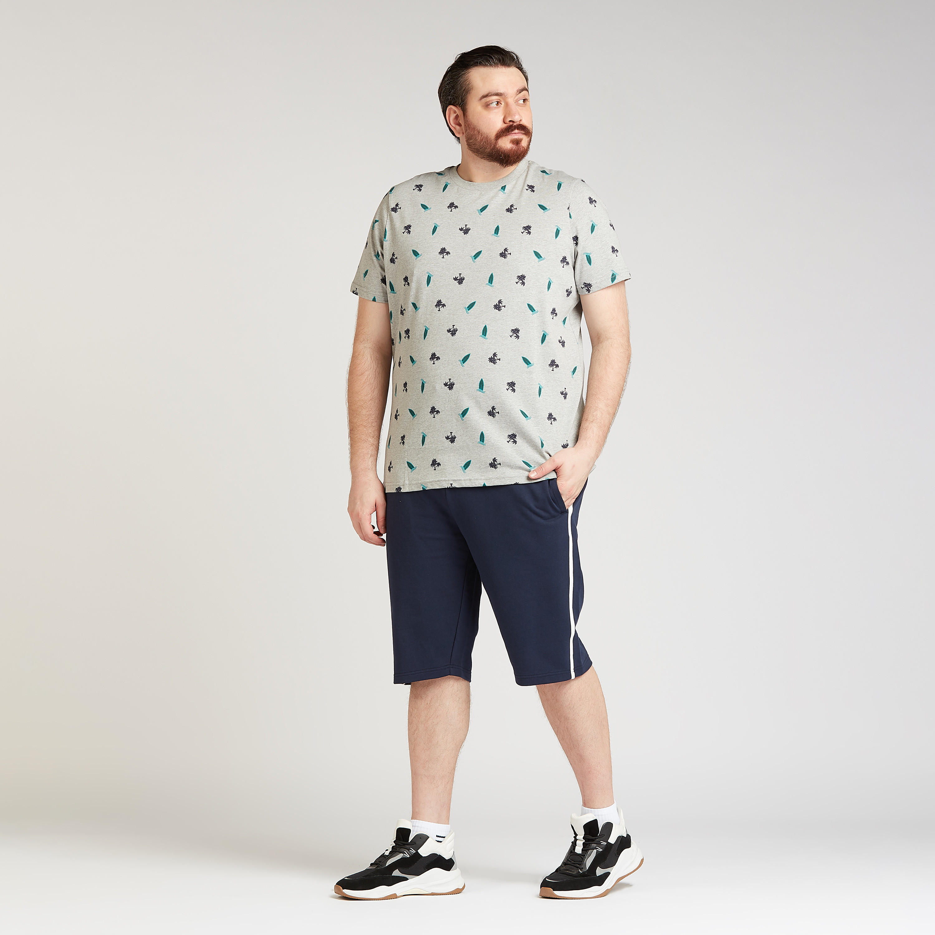 Printed T-shirt with Crew Neck and Short Sleeves-men-clothing-tshirtsandpolos-tshirts-image-2