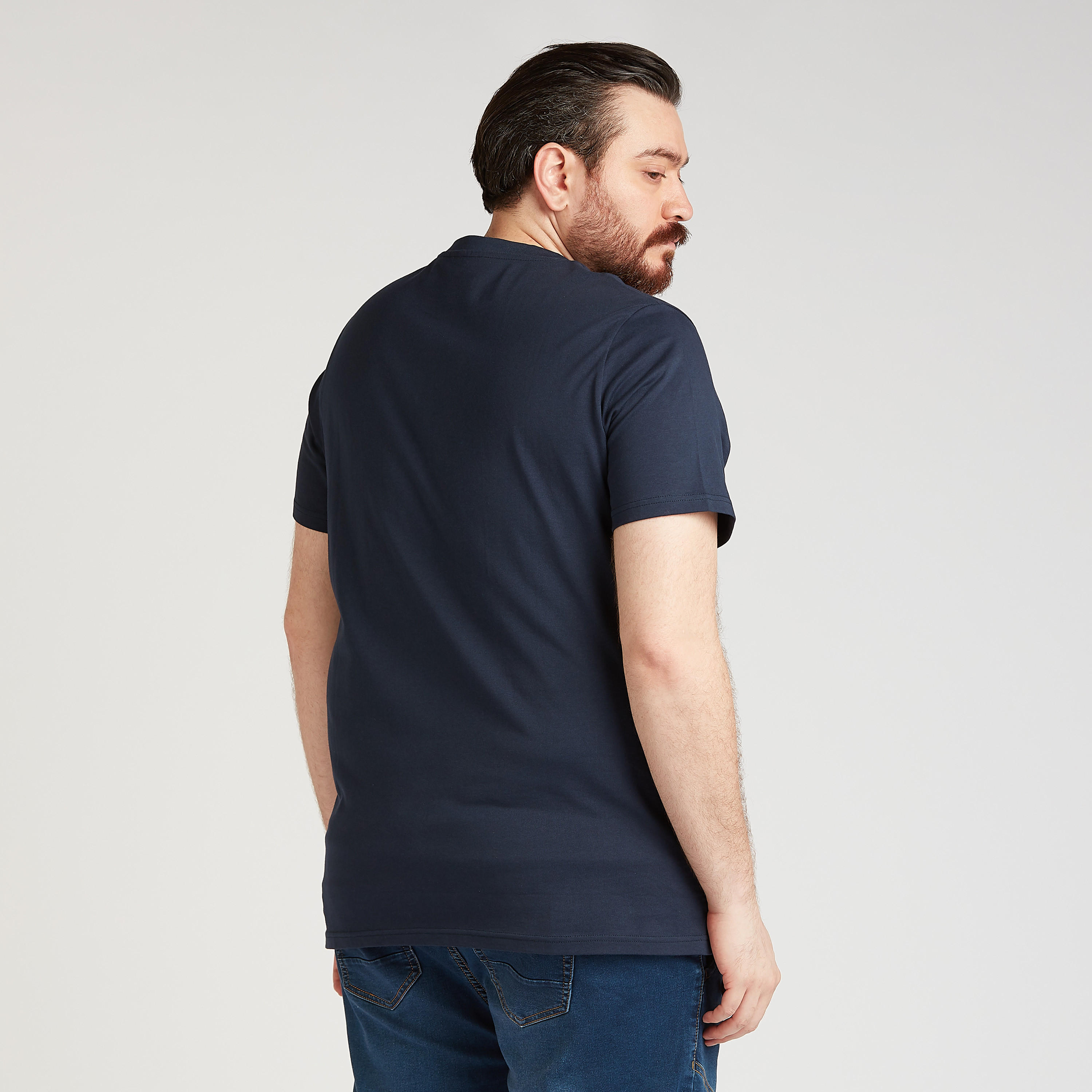 Typographic Print T-shirt with Crew Neck and Short Sleeves-men-clothing-tshirtsandpolos-tshirts-image-4
