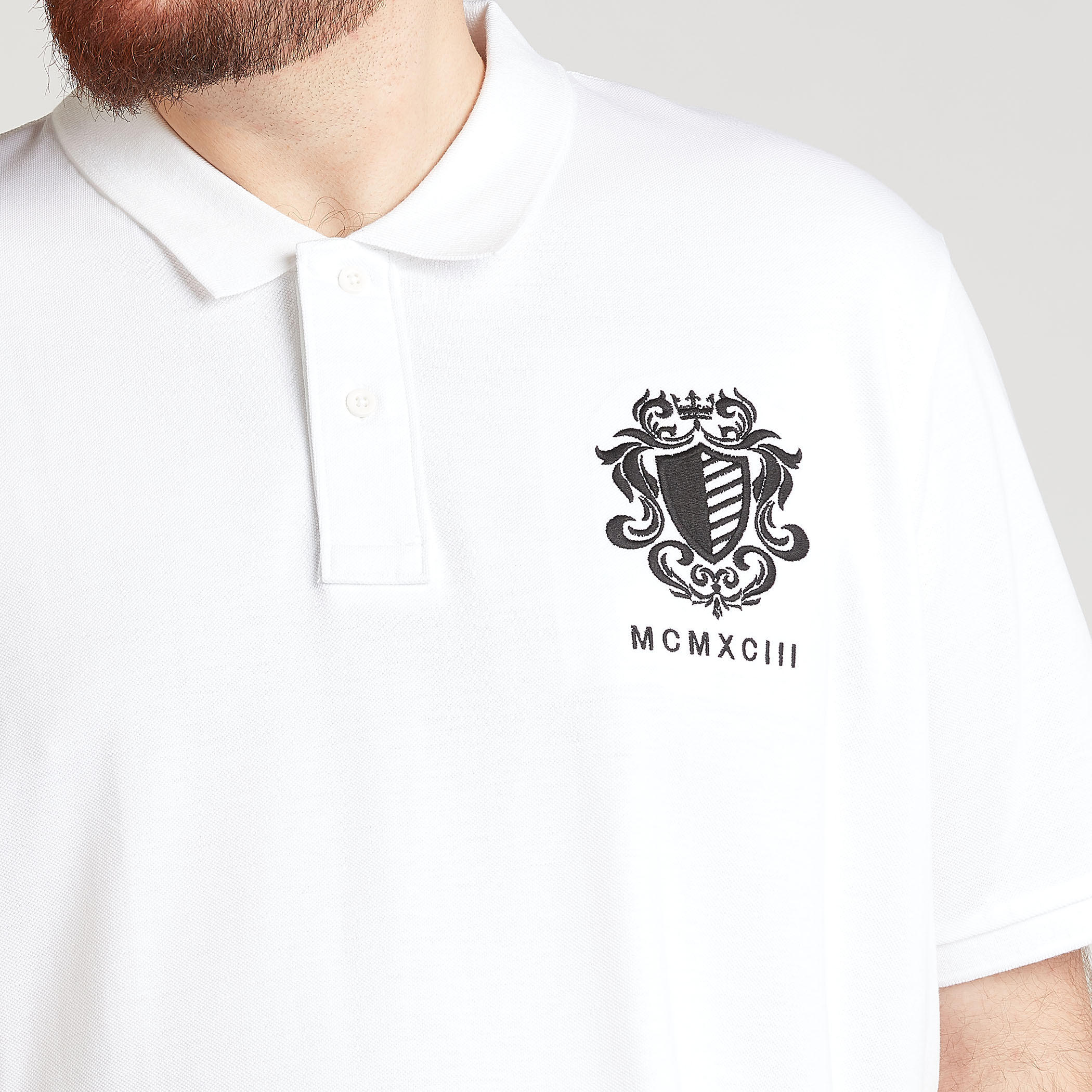 Embroidered Polo T-shirt with Short Sleeves-men-clothing-tshirtsandpolos-polos-image-3