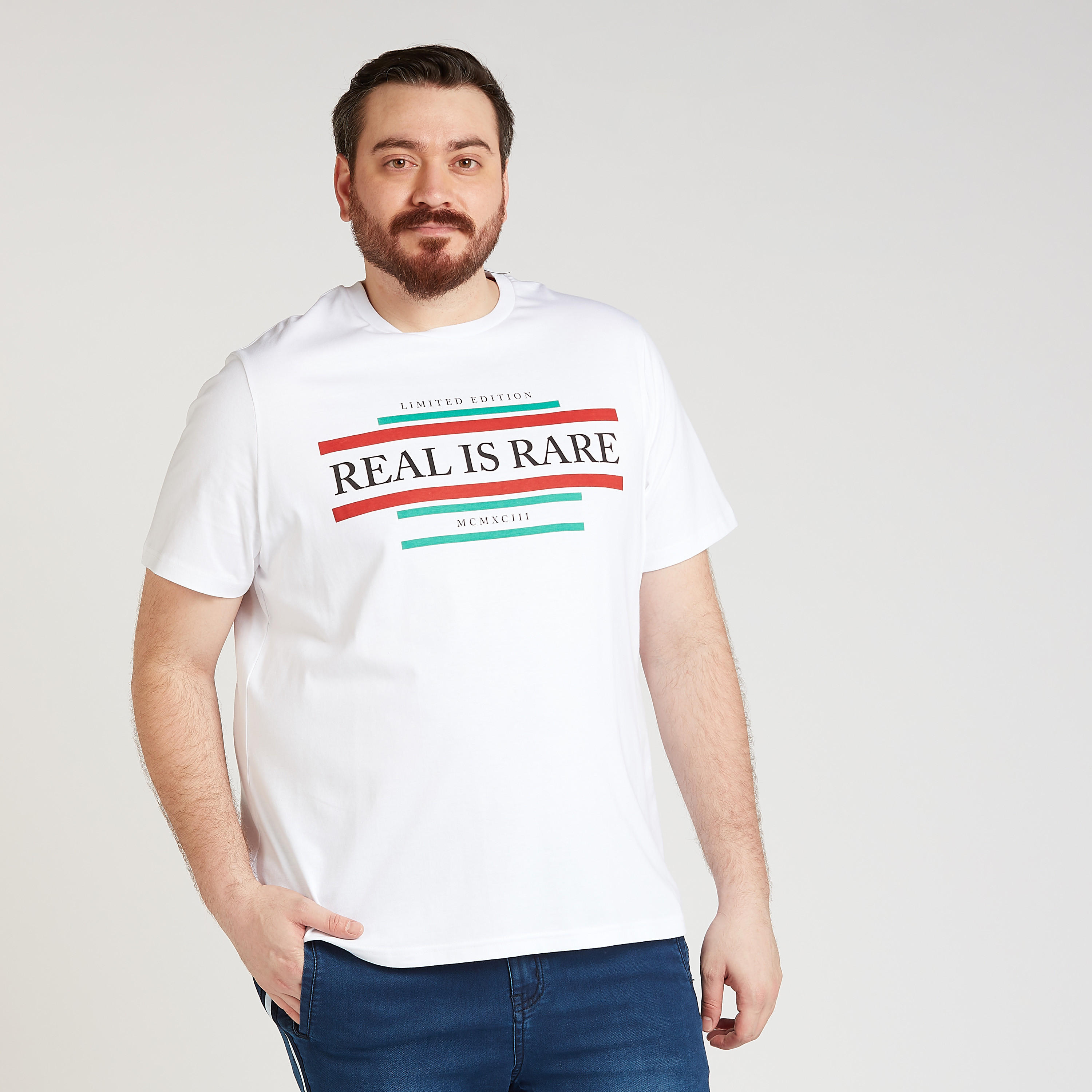 Sustainable Printed T-shirt with Crew Neck and Short Sleeves-men-clothing-tshirtsandpolos-tshirts-image-1