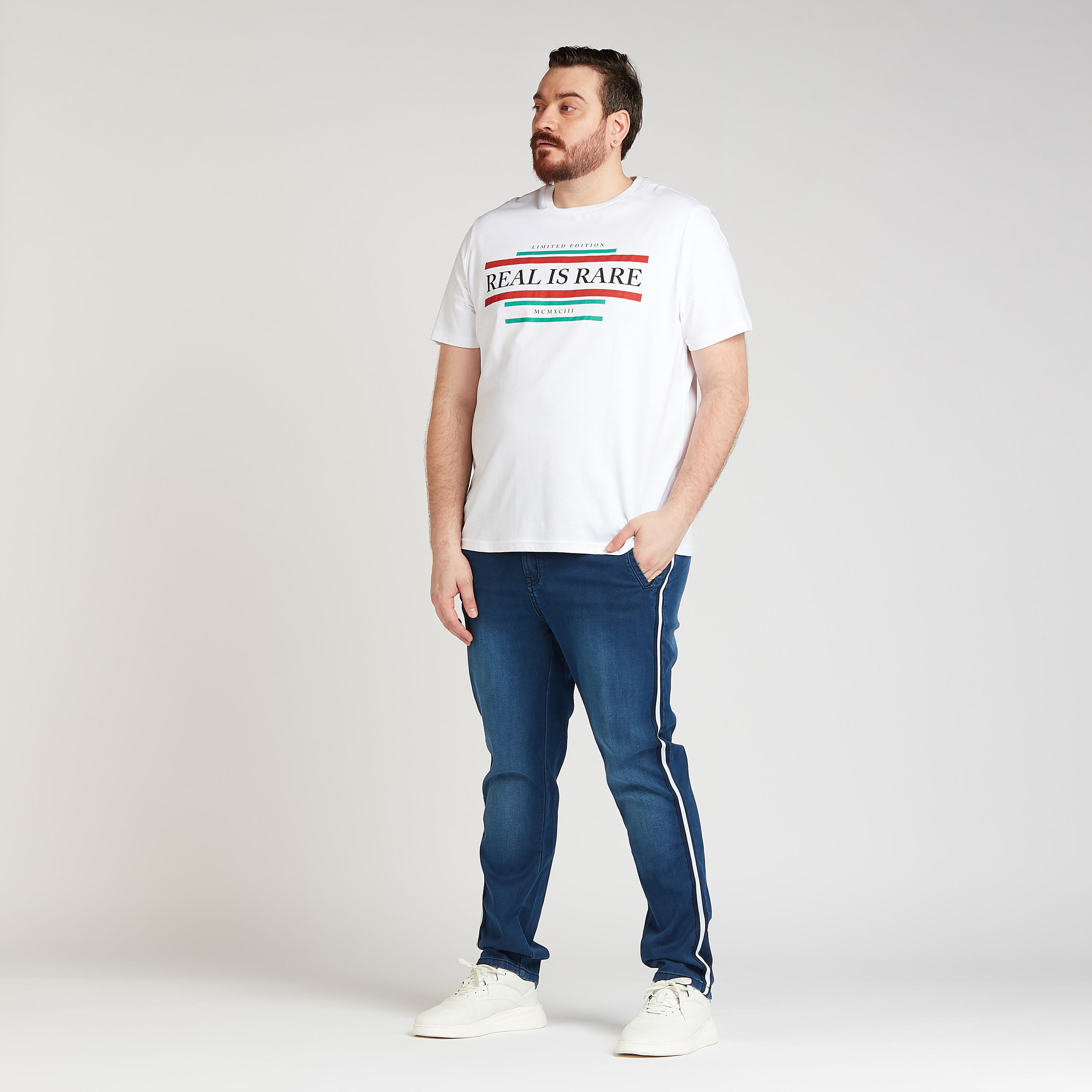 Sustainable Printed T-shirt with Crew Neck and Short Sleeves-men-clothing-tshirtsandpolos-tshirts-image-2