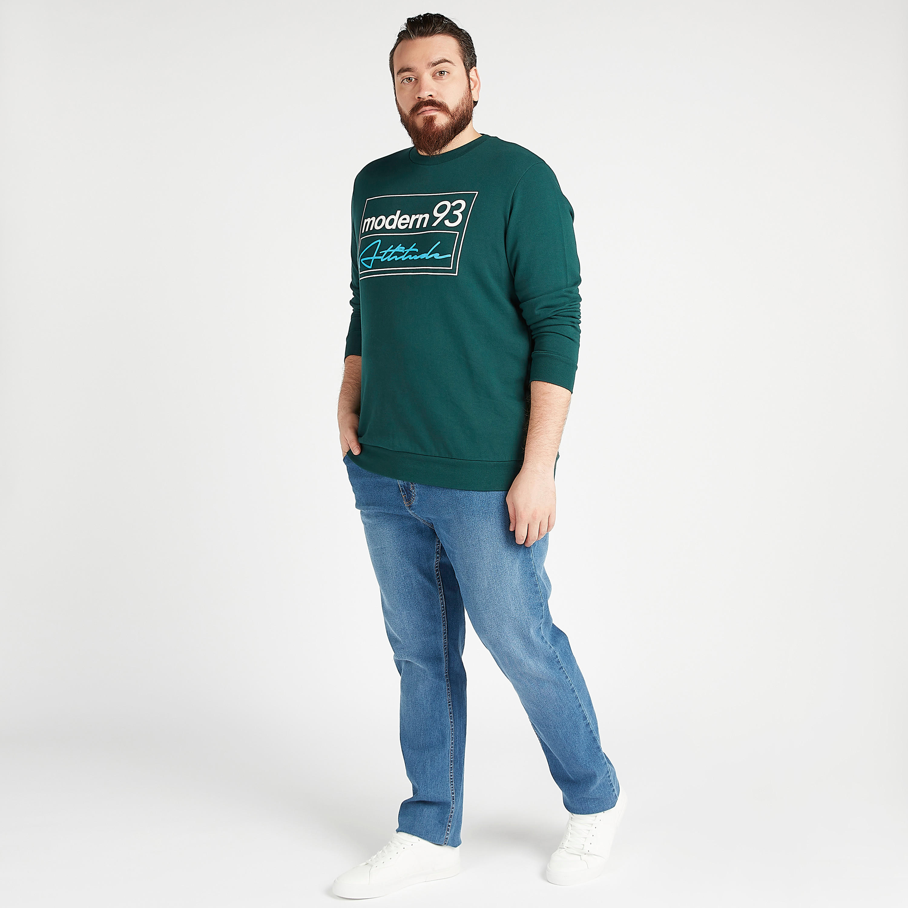 Sustainable Solid Mid Rise Denim Trousers with Pockets-men-clothing-bottoms-jeans-image-2
