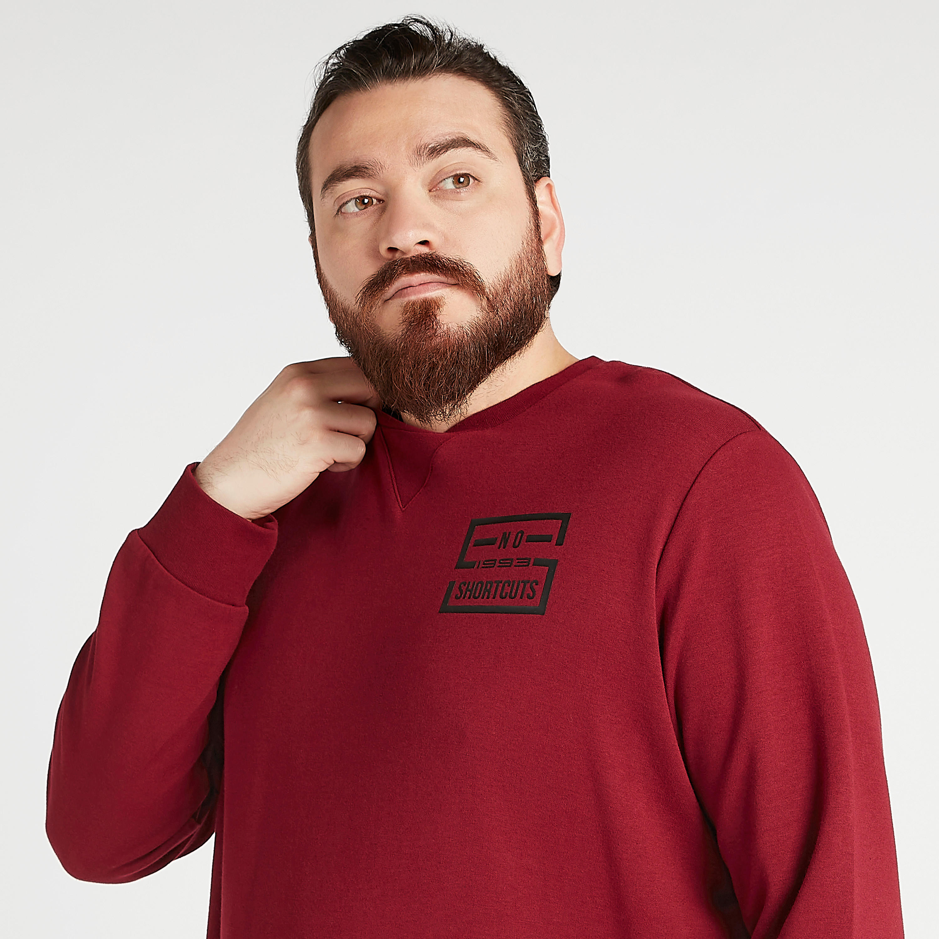 Sustainable Graphic Print Crew Neck Sweatshirt with Long Sleeves-men-winterwear-hoodiesandsweatshirts-image-3