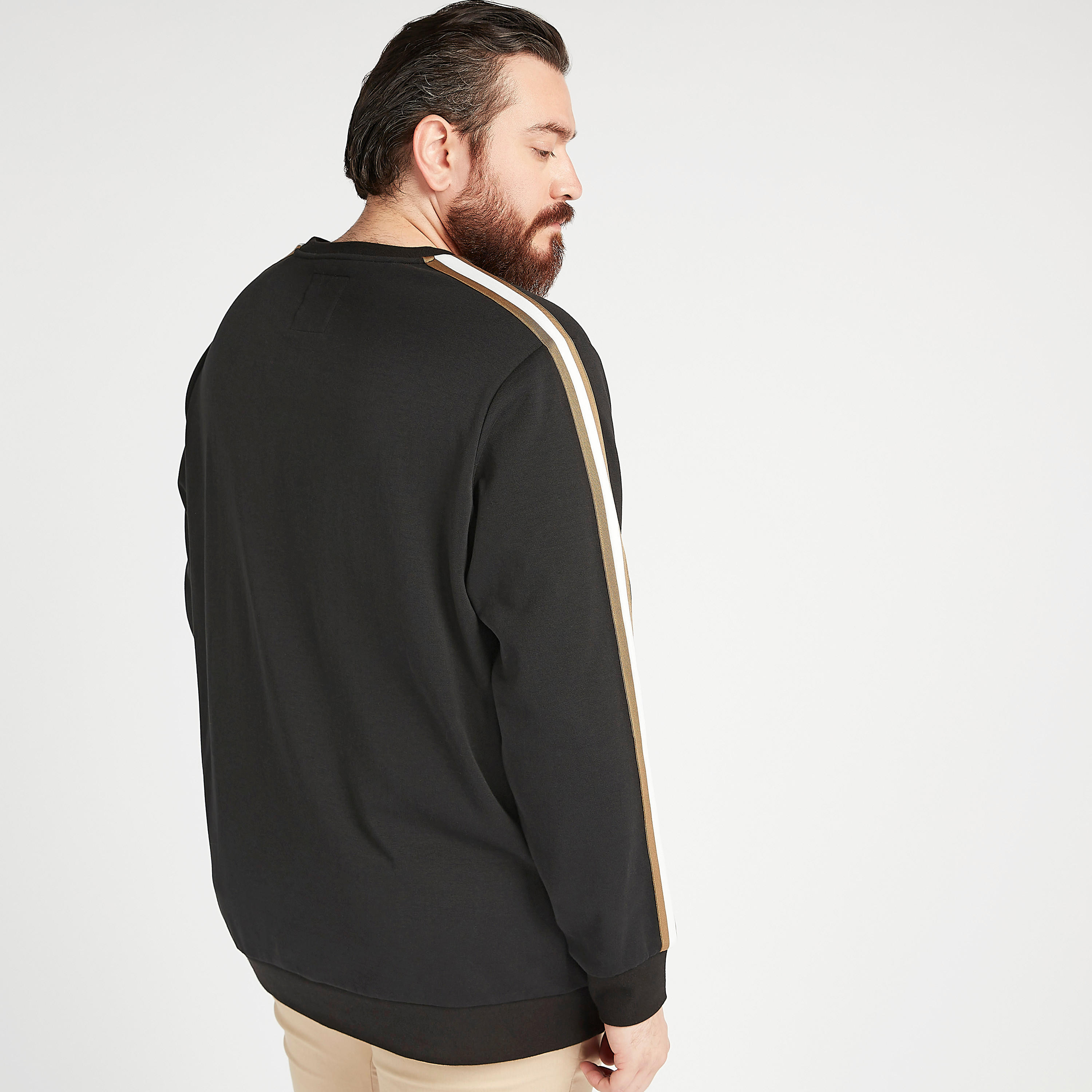 Printed Regular Fit Sweatshirt with Crew Neck and Long Sleeves-men-winterwear-hoodiesandsweatshirts-image-4