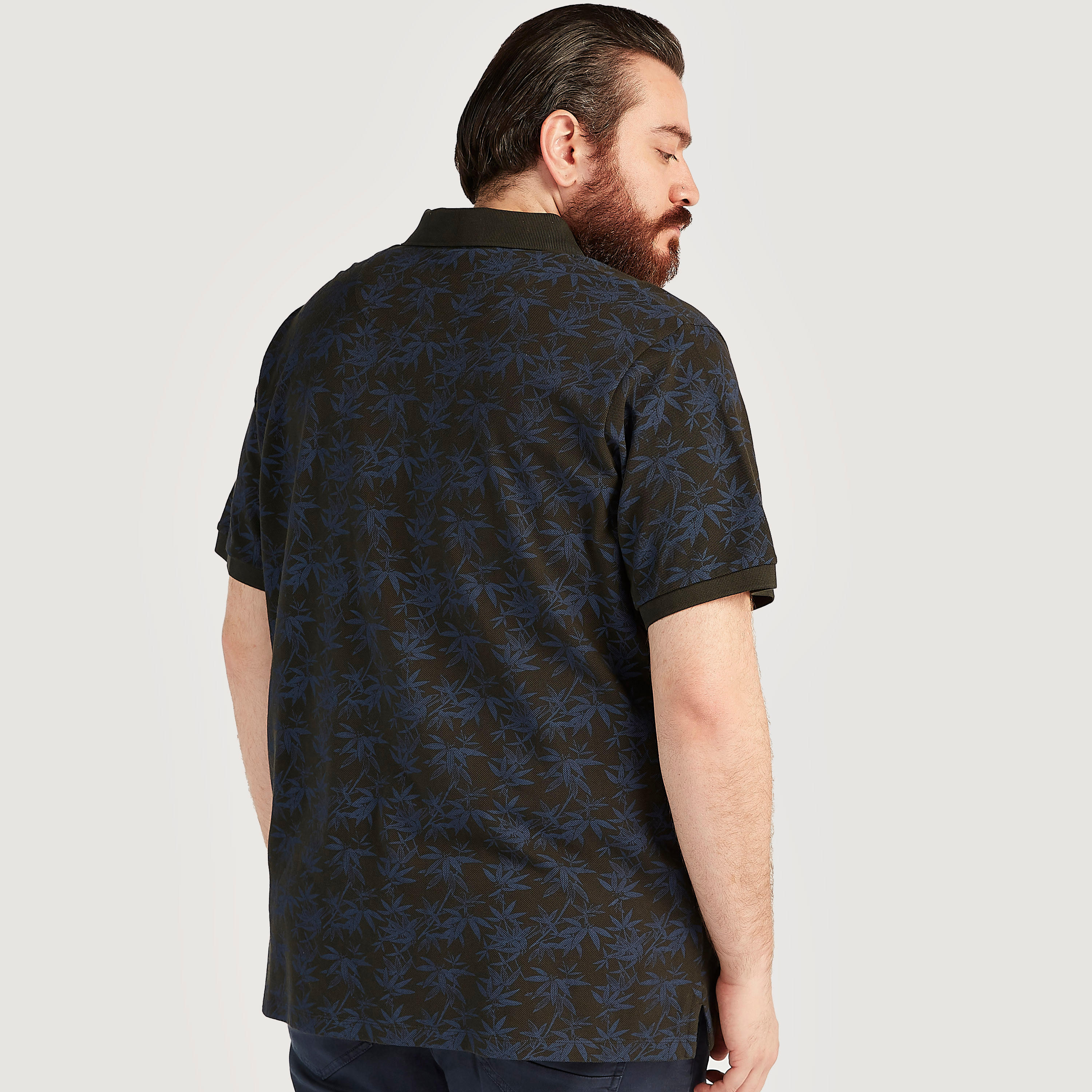 Sustainable Printed Polo T-shirt with Short Sleeves-men-clothing-tshirtsandpolos-polos-image-4