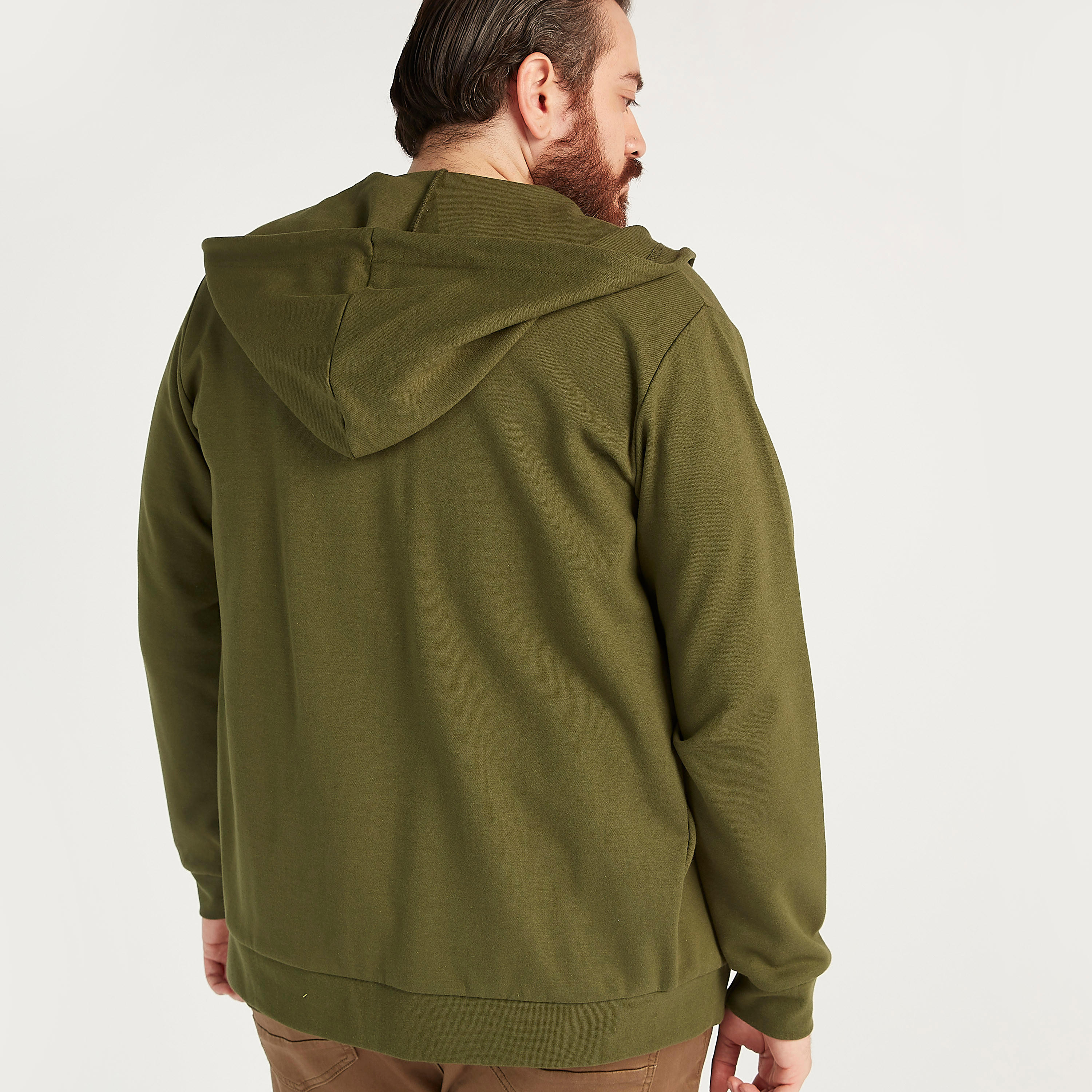 هودي مستدام سادة بسحّاب وأكمام طويلة-men-winterwear-hoodiesandsweatshirts-image-2