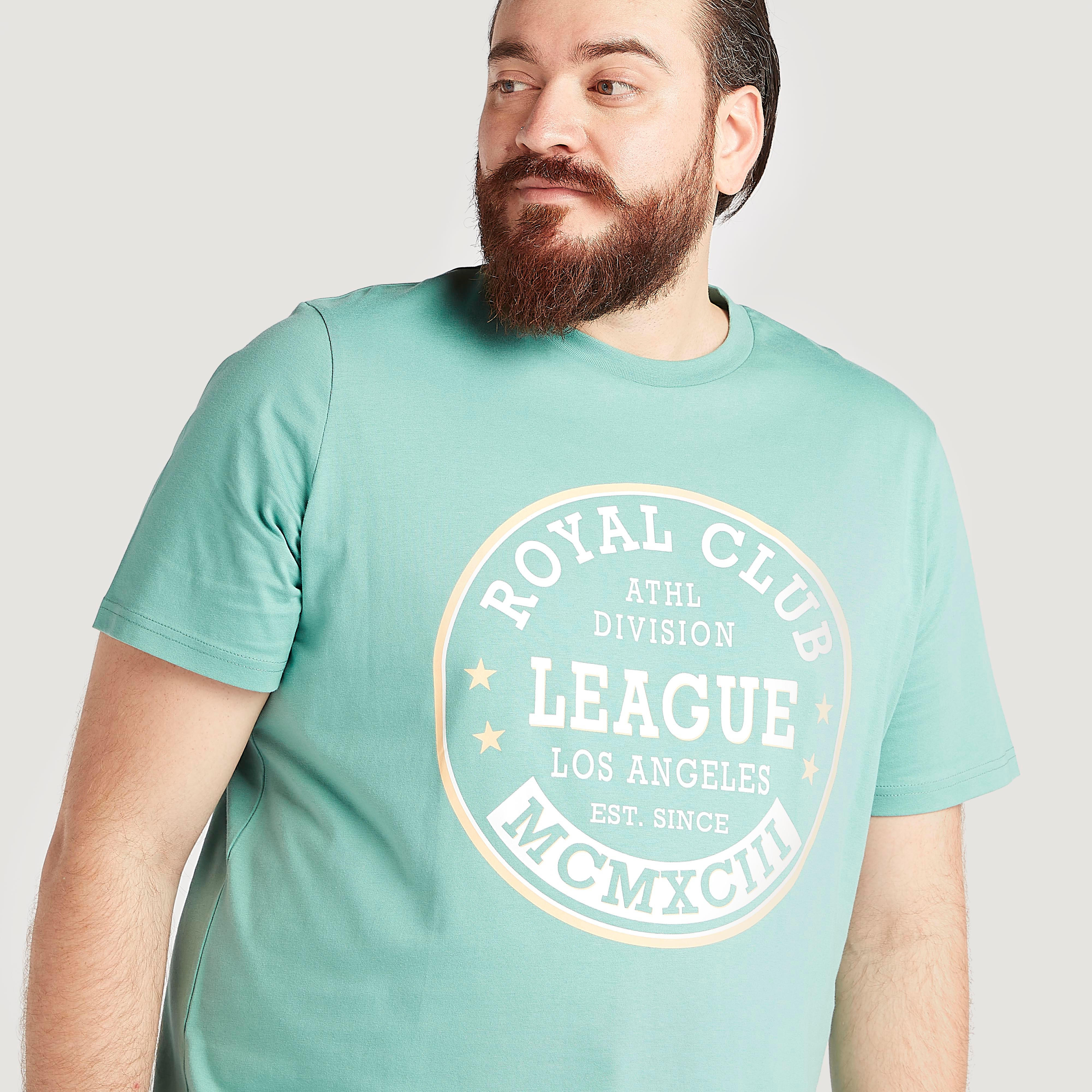 Printed T-shirt with Crew Neck and Short Sleeves-men-clothing-tshirtsandpolos-tshirts-image-3