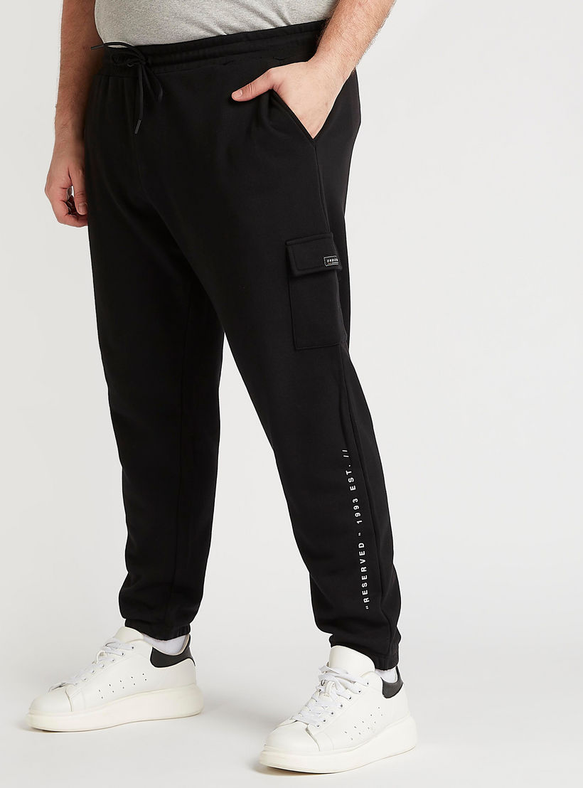 Printed Mid-Rise Joggers with Drawstring Closure-men-clothing-bottoms-joggers-image-1