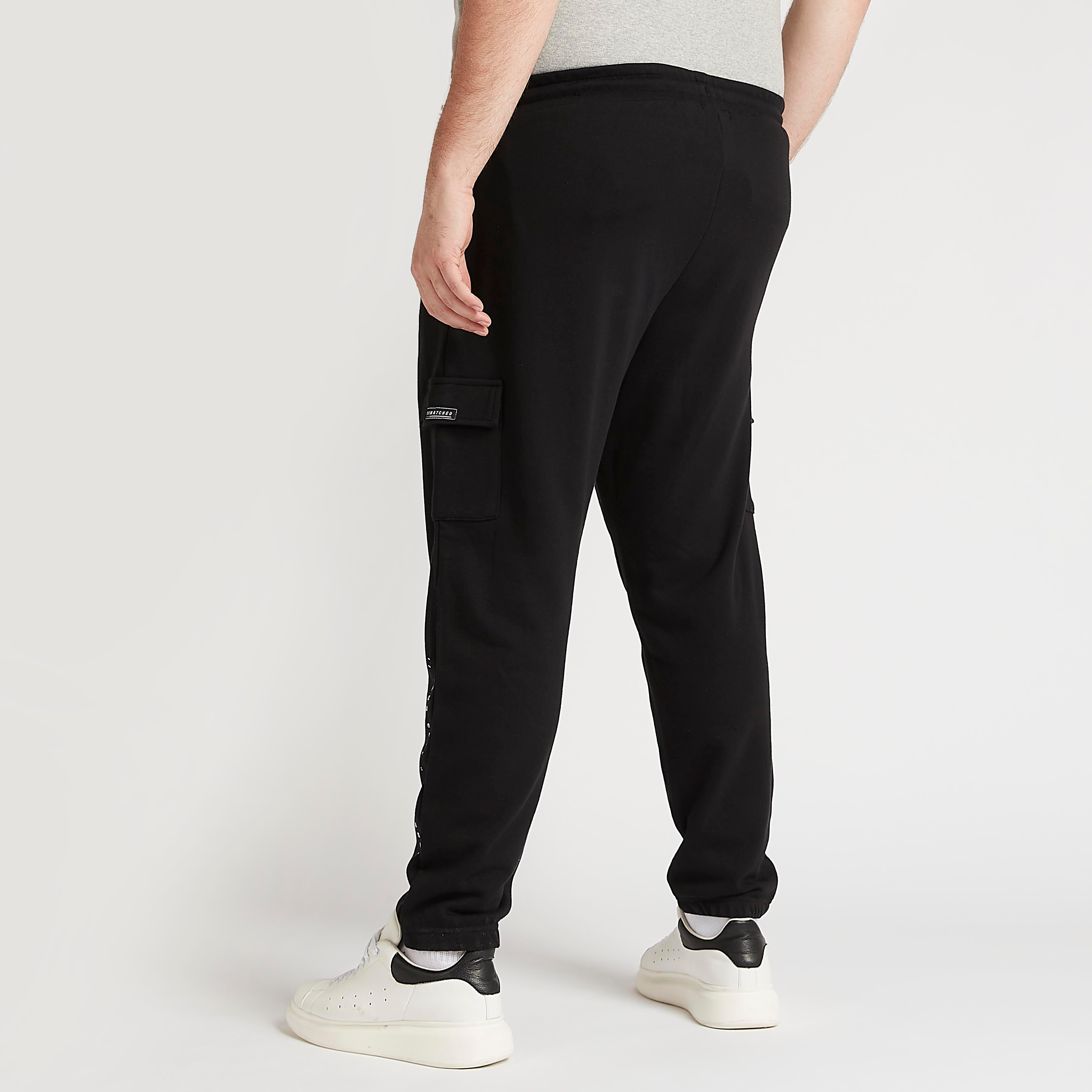 Printed Mid-Rise Joggers with Drawstring Closure-men-clothing-bottoms-joggers-image-4