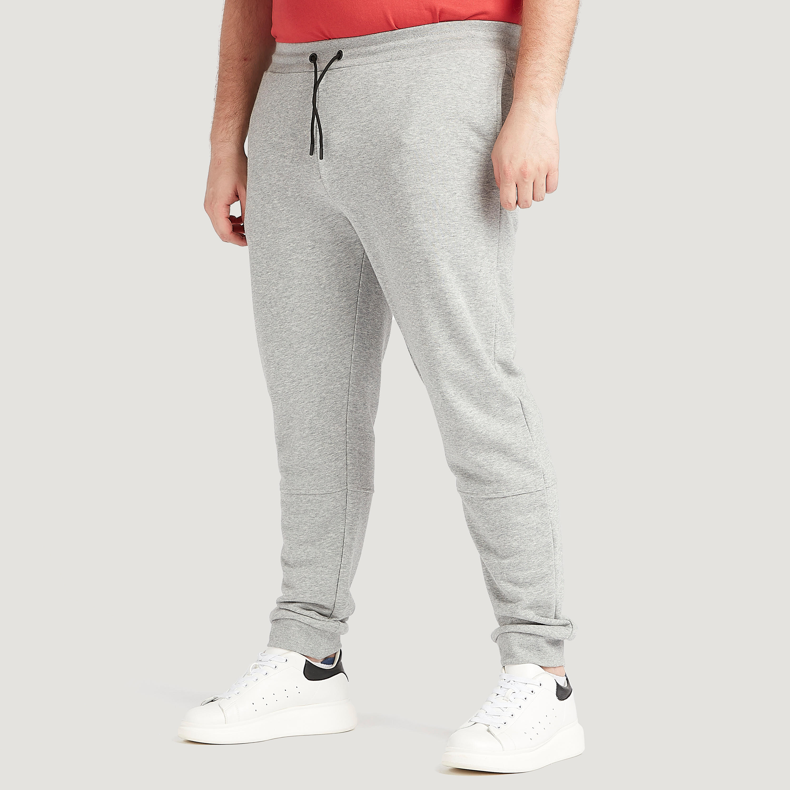 بنطلون رياضي سادة برباط إغلاق وجيوب-men-clothing-bottoms-joggers-image-5