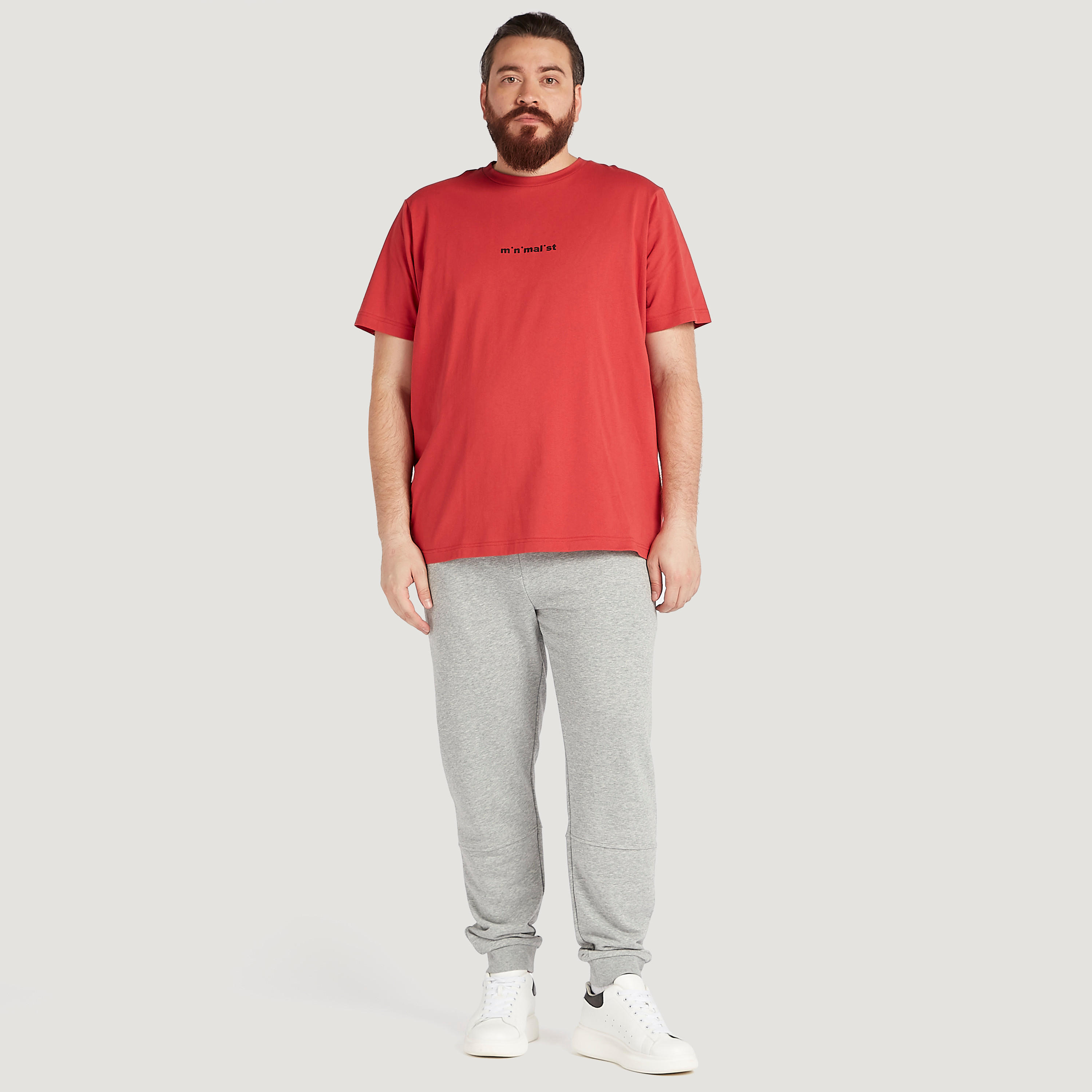 بنطلون رياضي سادة برباط إغلاق وجيوب-men-clothing-bottoms-joggers-image-4
