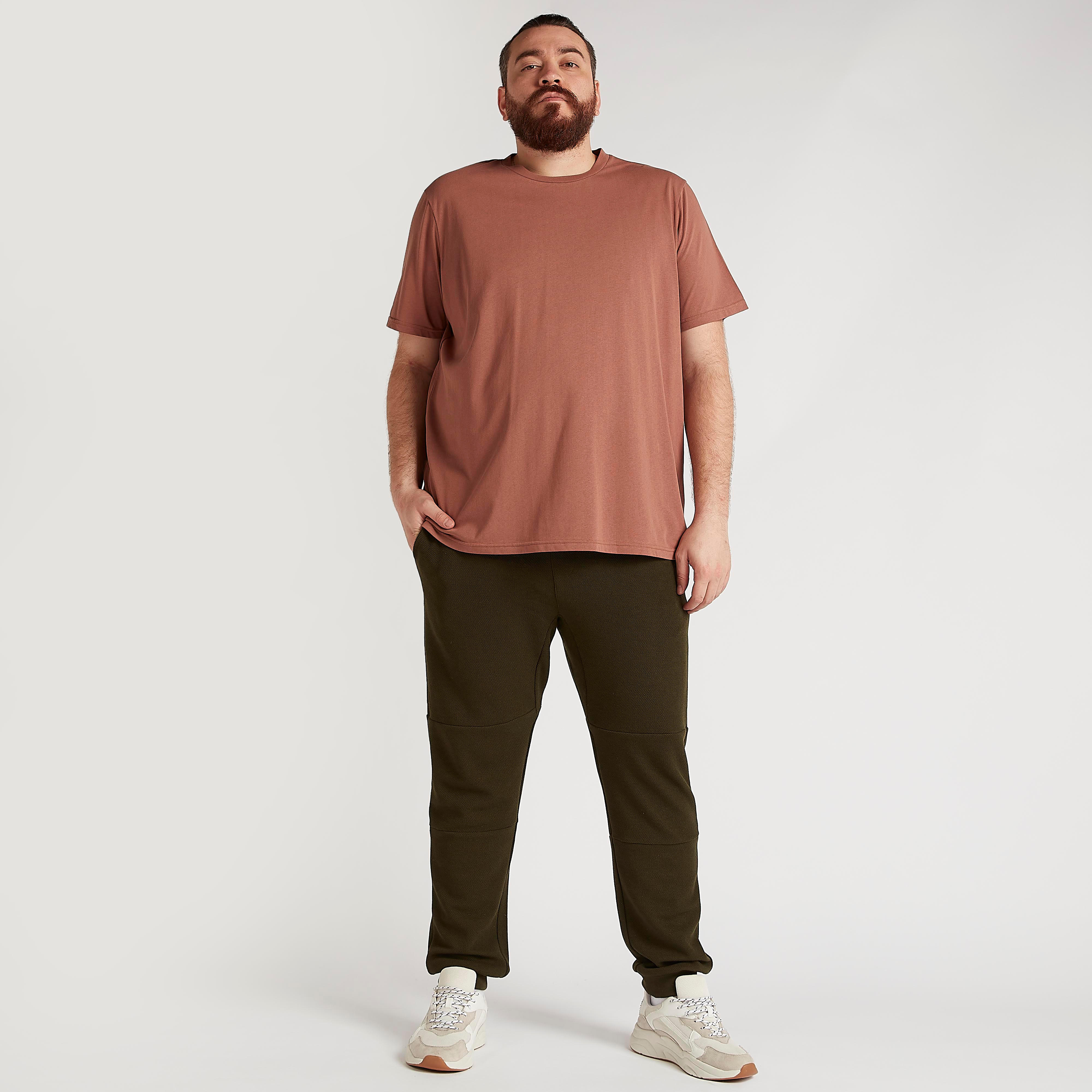 تيشيرت سادة بياقة ضيّقة وأكمام قصيرة-men-clothing-tshirtsandpolos-tshirts-image-3
