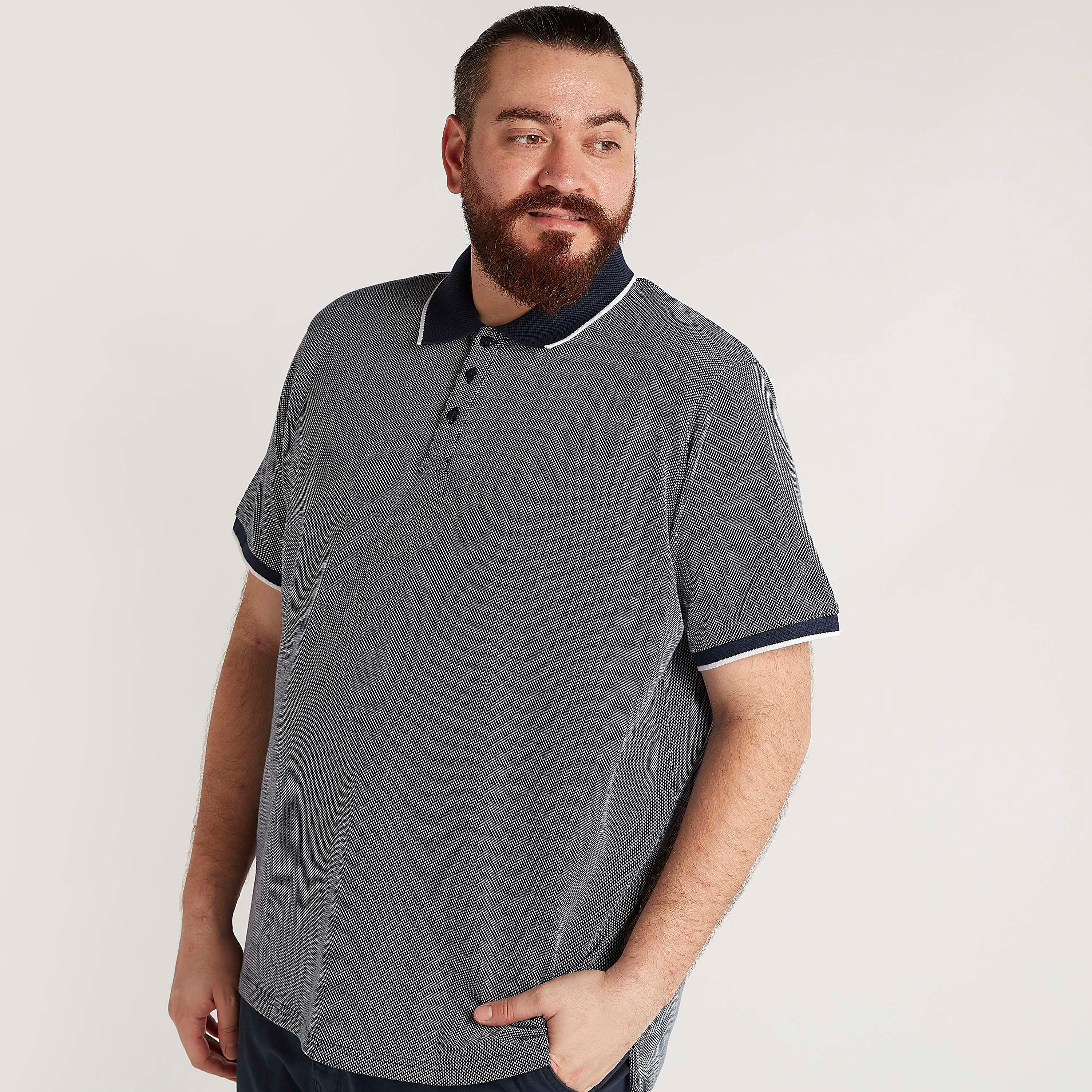 تيشيرت بولو بارز الملمس بأكمام قصيرة-men-clothing-tshirtsandpolos-polos-image-5