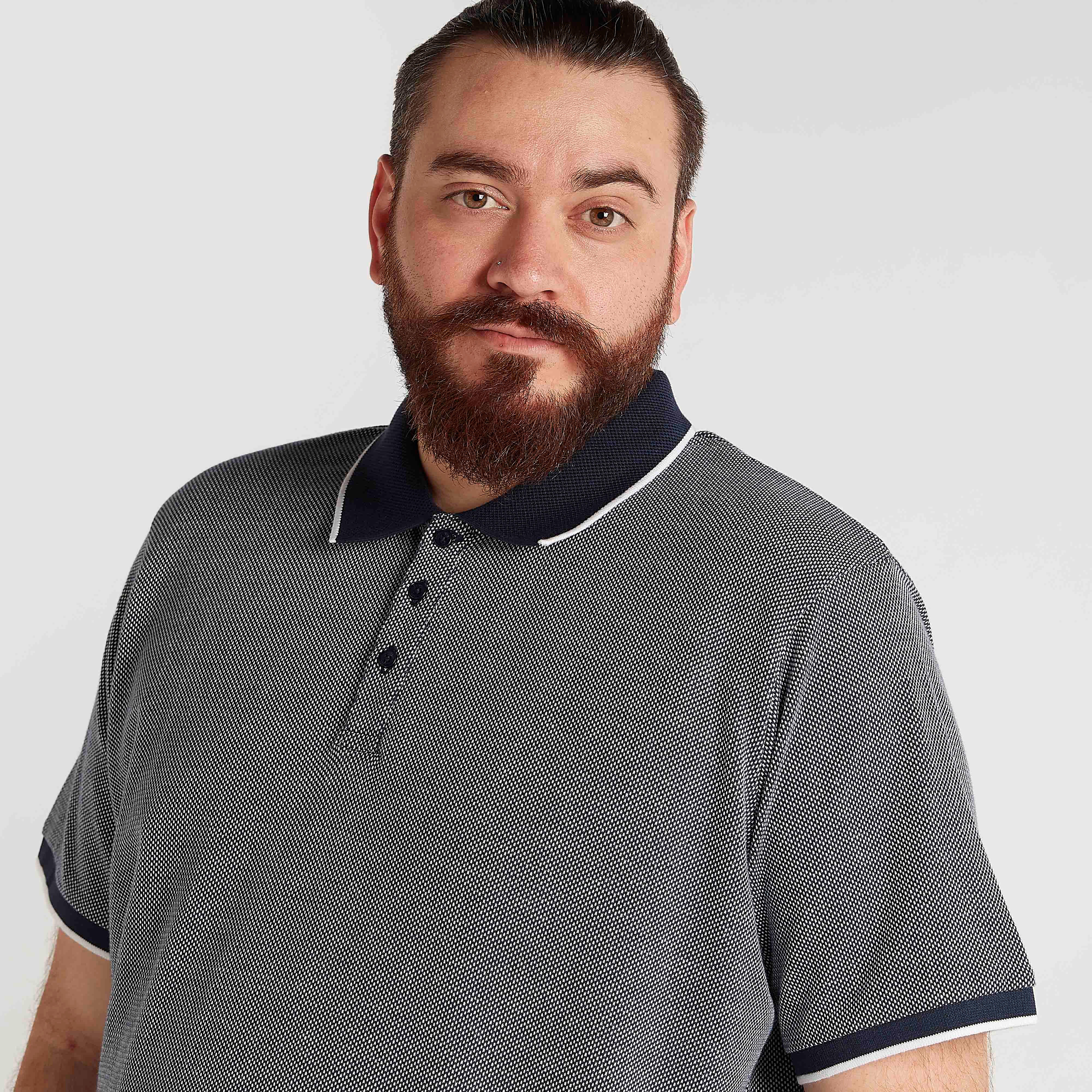 تيشيرت بولو بارز الملمس بأكمام قصيرة-men-clothing-tshirtsandpolos-polos-image-3