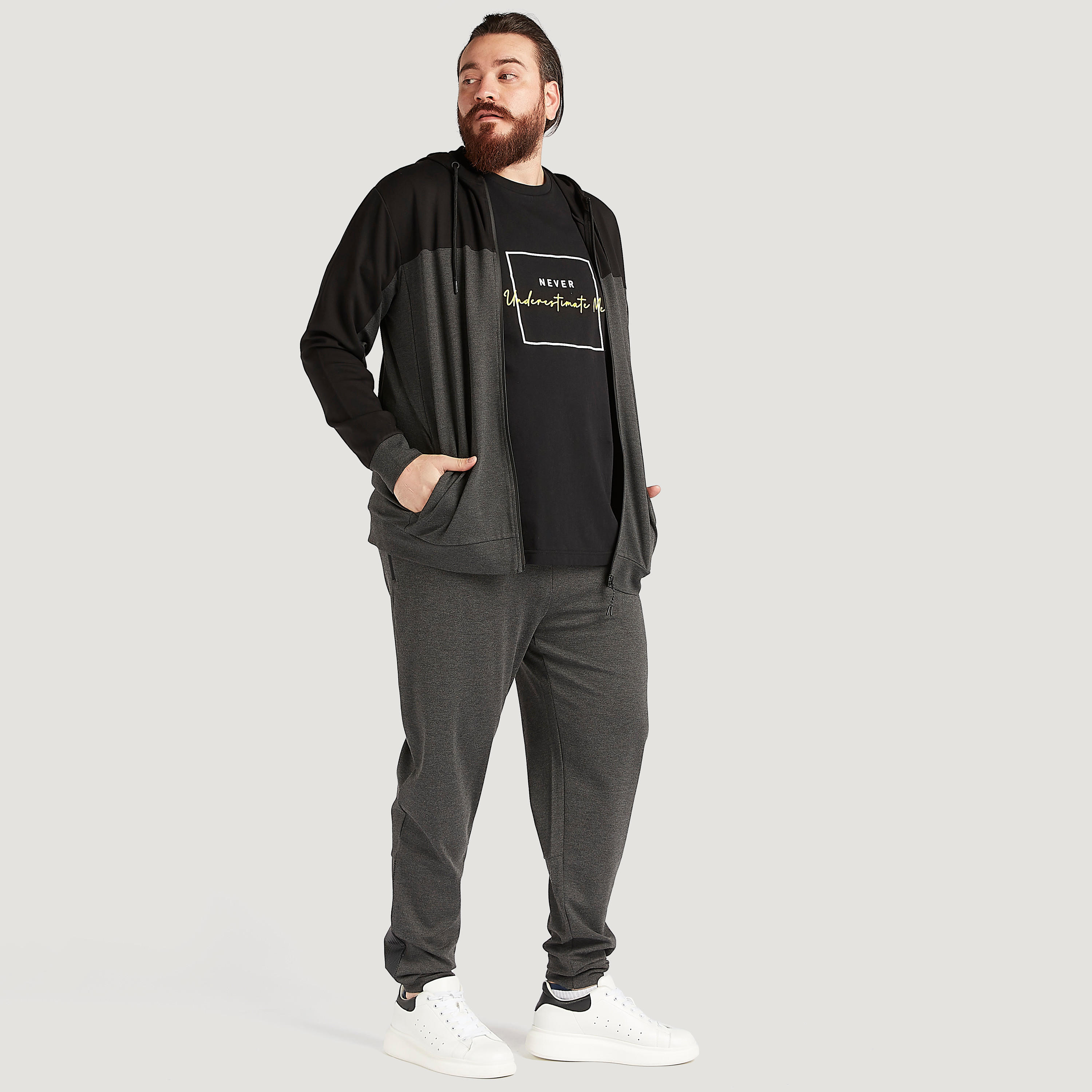 Solid Joggers with Drawstring Waistband and Pockets-men-clothing-bottoms-joggers-image-2