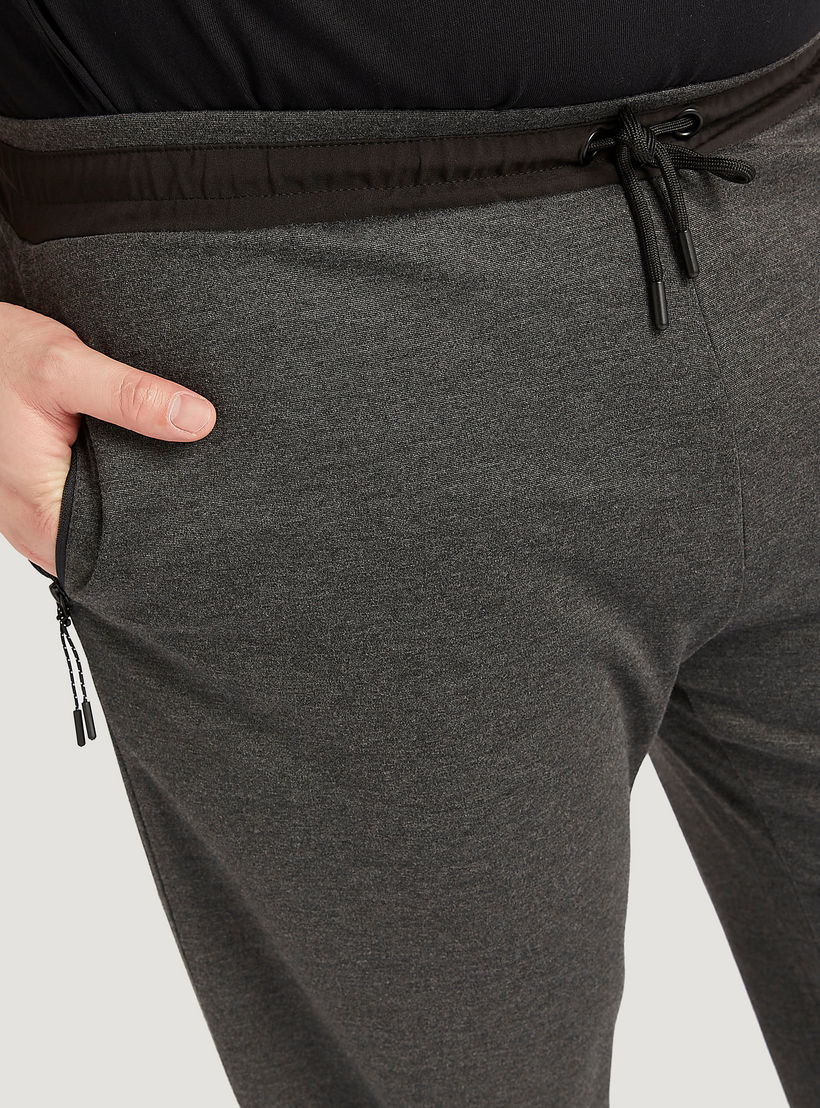 Solid Joggers with Drawstring Waistband and Pockets-men-clothing-bottoms-joggers-image-3