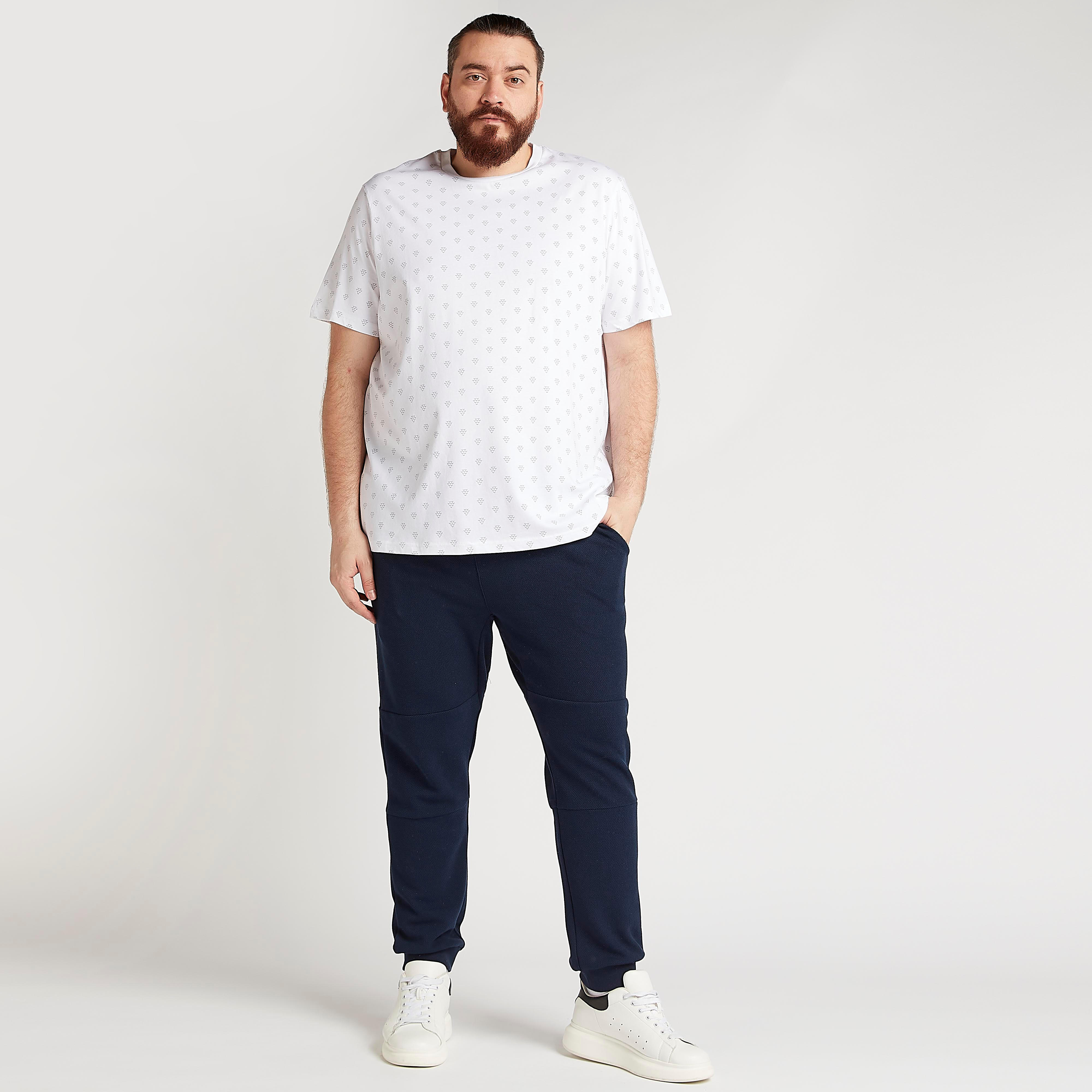Textured Mid-Rise Joggers with Drawstring Closure-men-clothing-bottoms-joggers-image-2