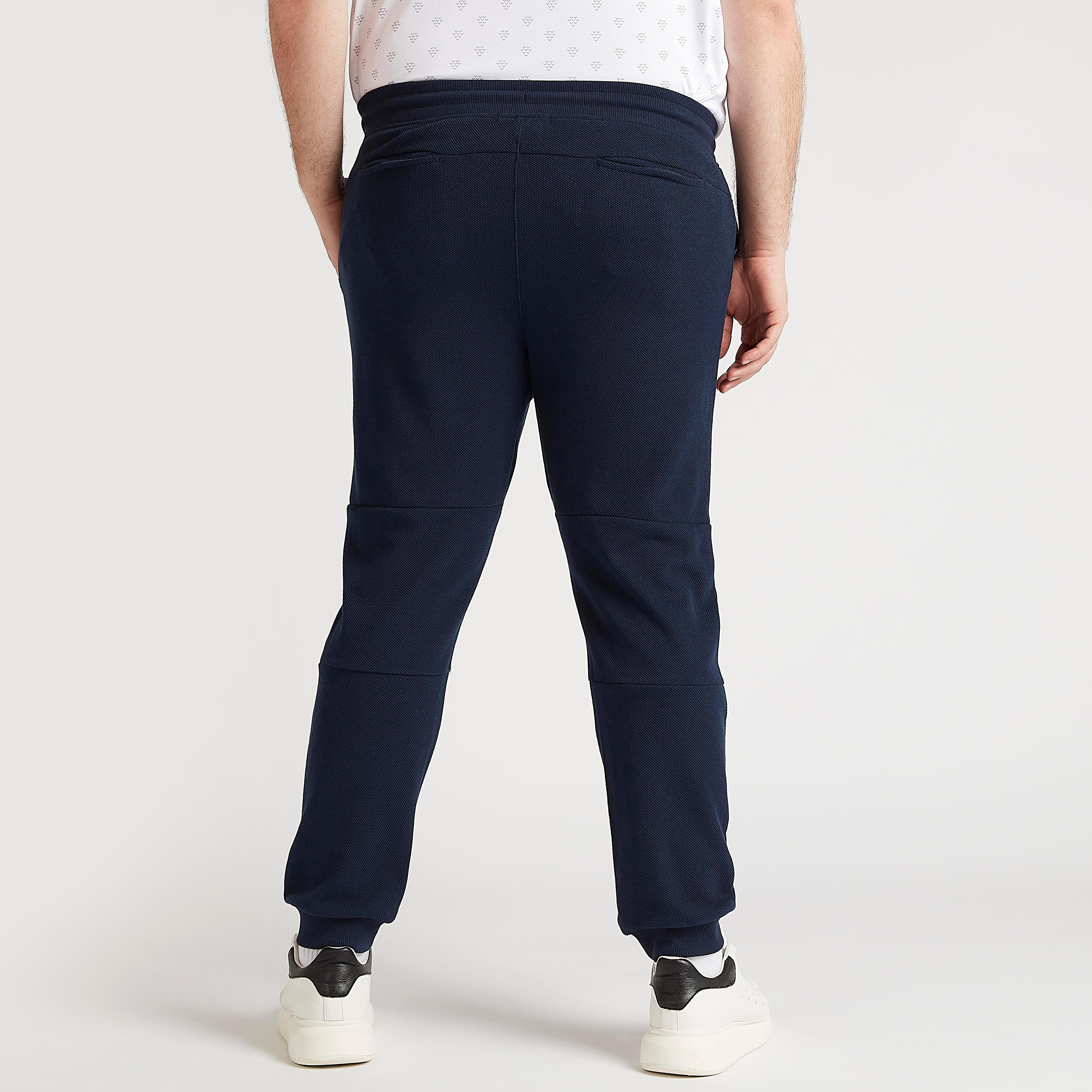 Textured Mid-Rise Joggers with Drawstring Closure-men-clothing-bottoms-joggers-image-4