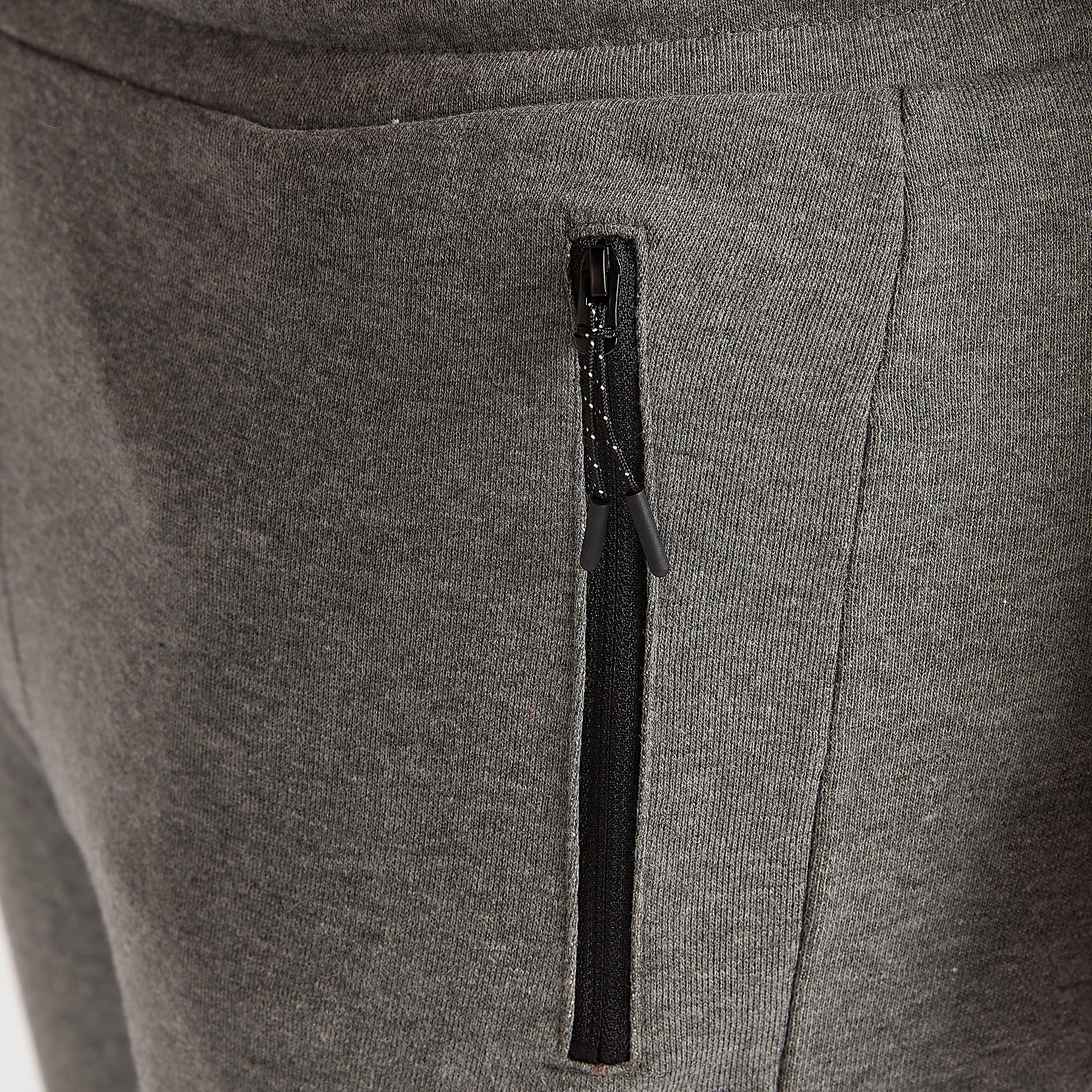 بنطلون رياضي سادة بجيوب بسحاب-men-clothing-bottoms-joggers-image-2