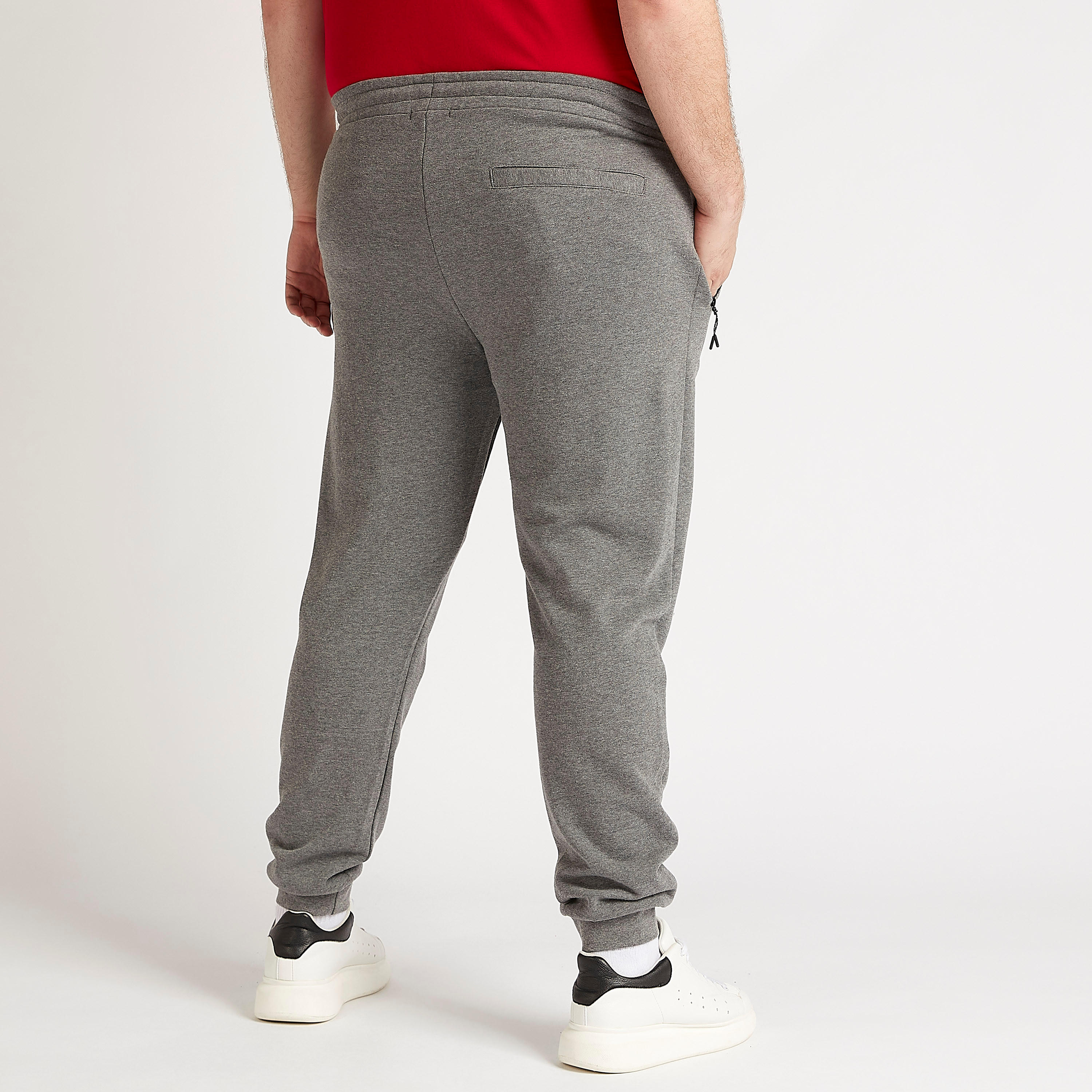 بنطلون رياضي سادة بجيوب بسحاب-men-clothing-bottoms-joggers-image-1