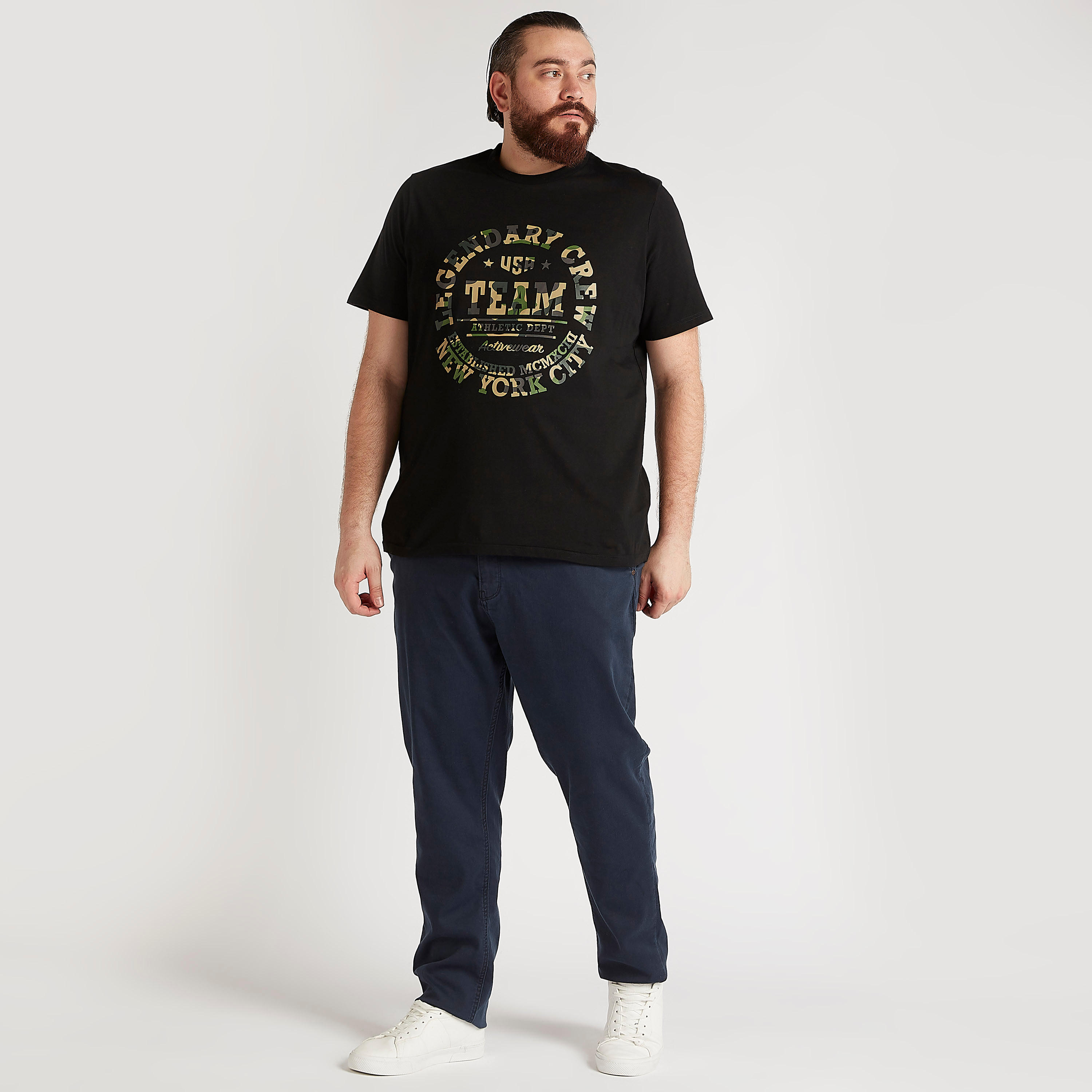 Printed T-shirt with Short Sleeves and Crew Neck-men-clothing-tshirtsandpolos-tshirts-image-2