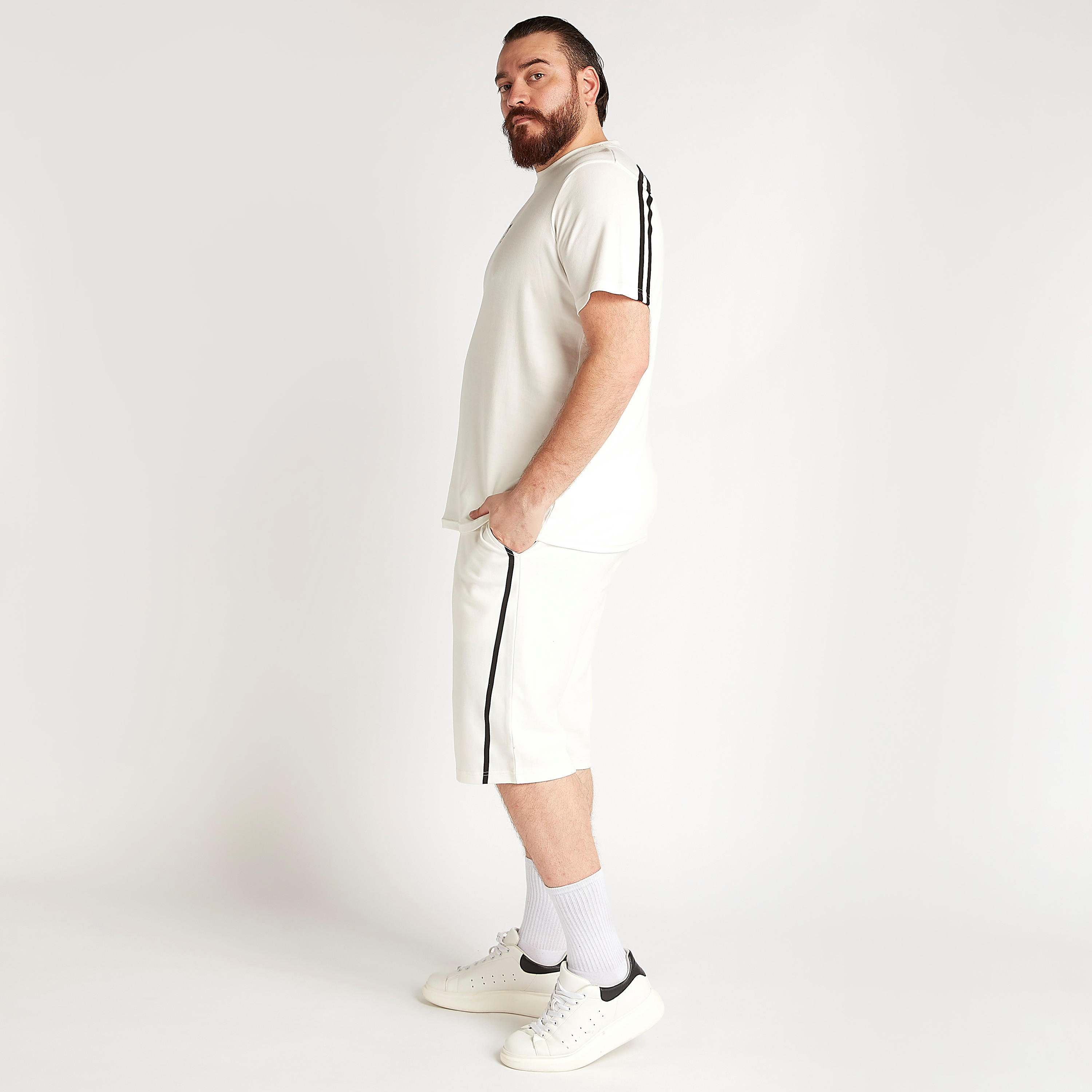 Solid Mid-Rise Shorts with Drawstring Closure-men-clothing-bottoms-shorts-image-2