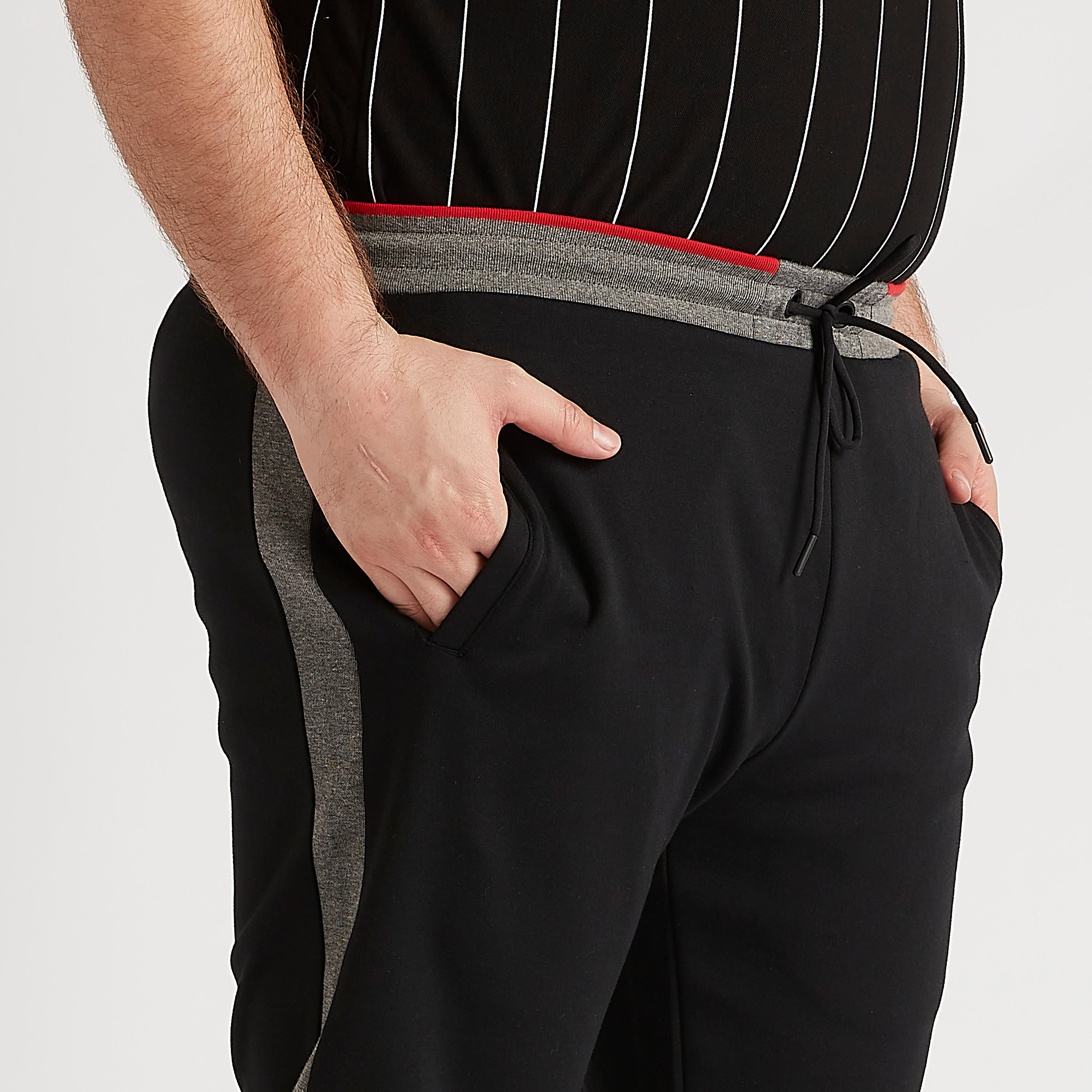 Solid Mid-Rise Joggers with Drawstring Closure-men-clothing-bottoms-joggers-image-3
