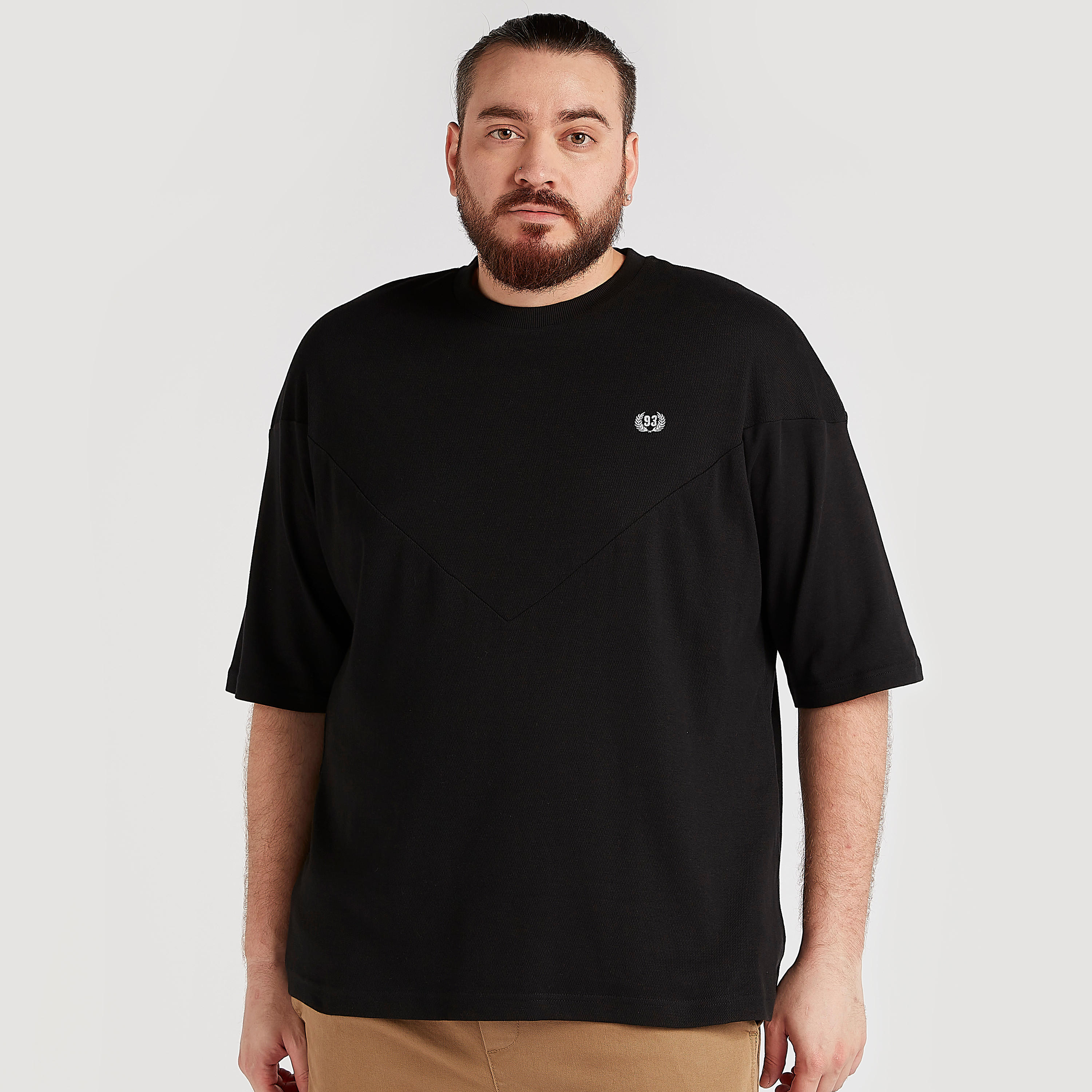 Solid T-shirt with Short Sleeves and Crew Neck-men-clothing-tshirtsandpolos-tshirts-image-1