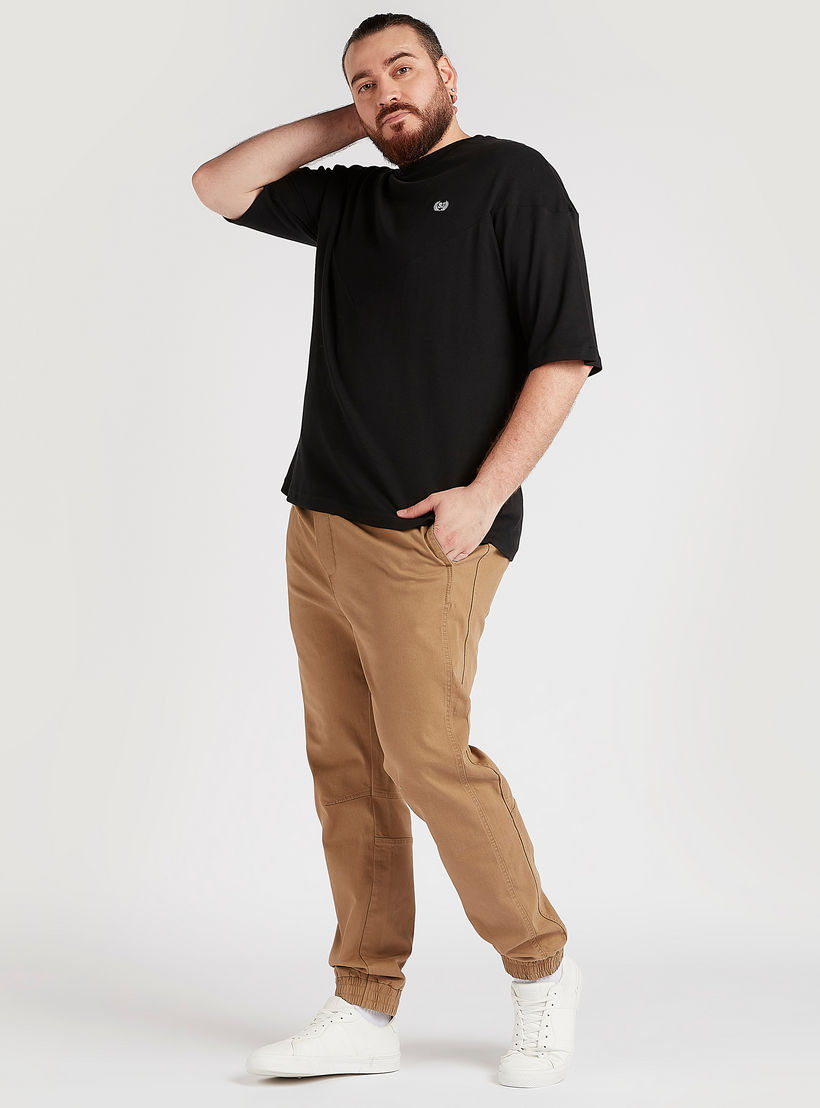 Solid T-shirt with Short Sleeves and Crew Neck-men-clothing-tshirtsandpolos-tshirts-image-2