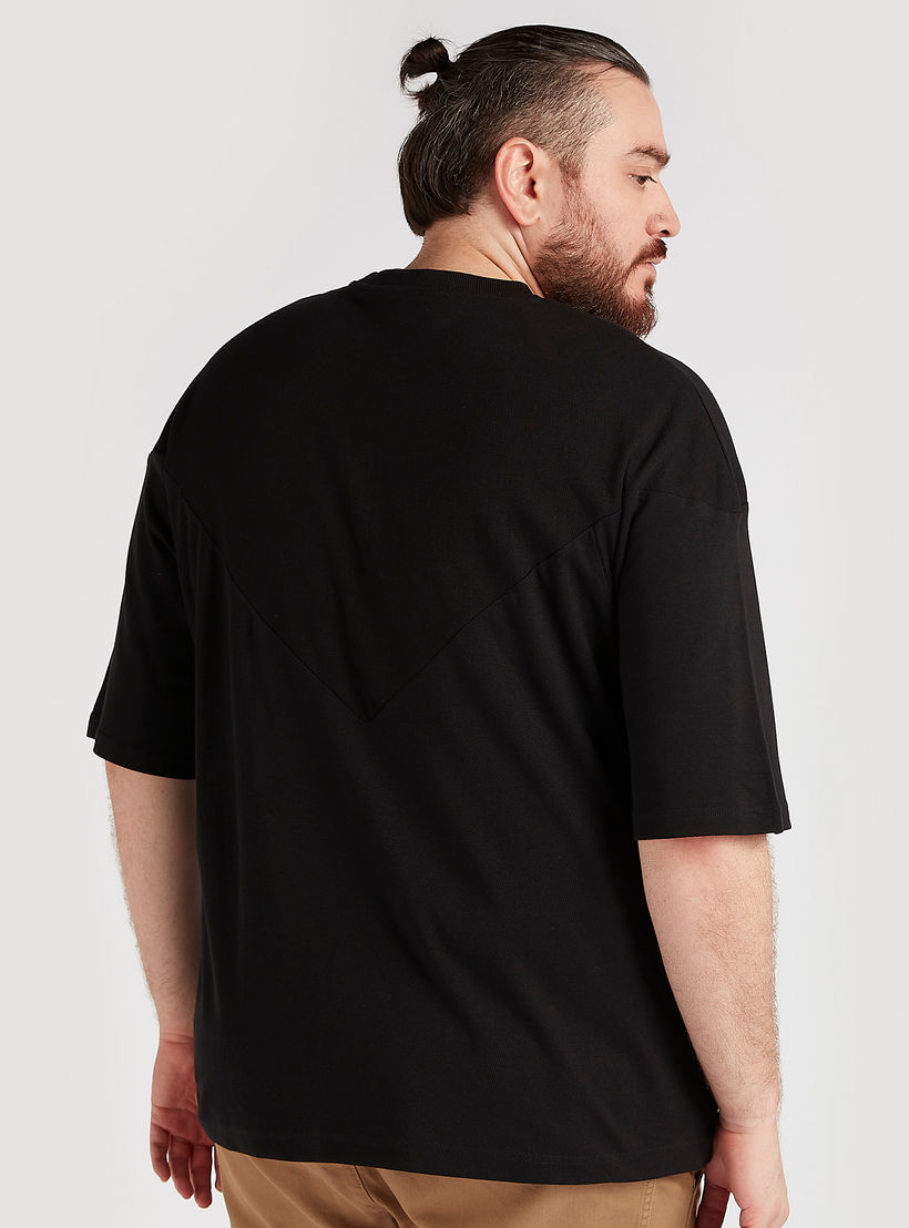 Solid T-shirt with Short Sleeves and Crew Neck-men-clothing-tshirtsandpolos-tshirts-image-4