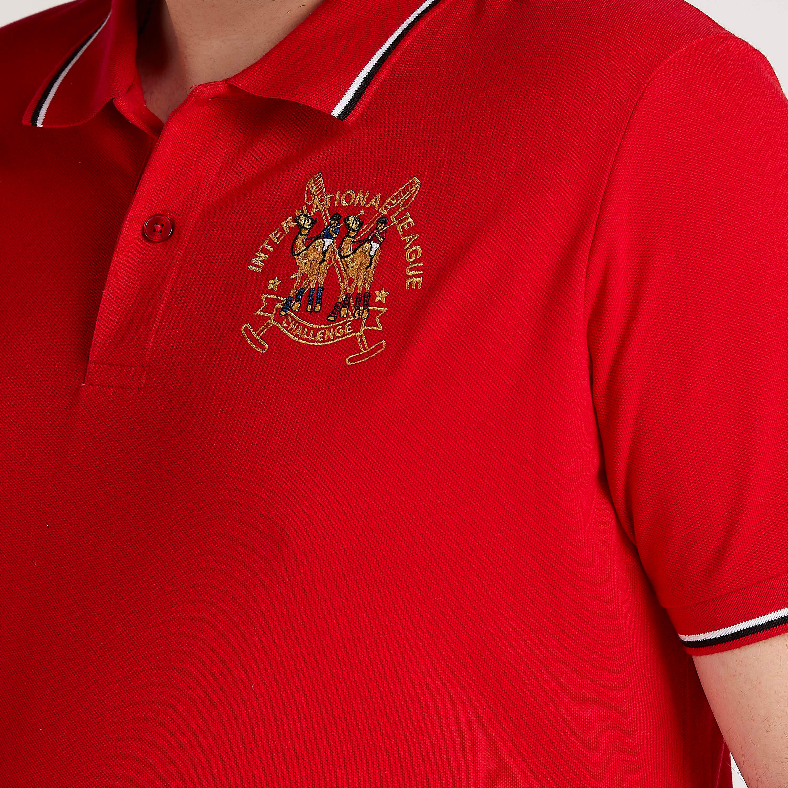 تيشيرت بولو مطرز بأكمام قصيرة-men-clothing-tshirtsandpolos-polos-image-2