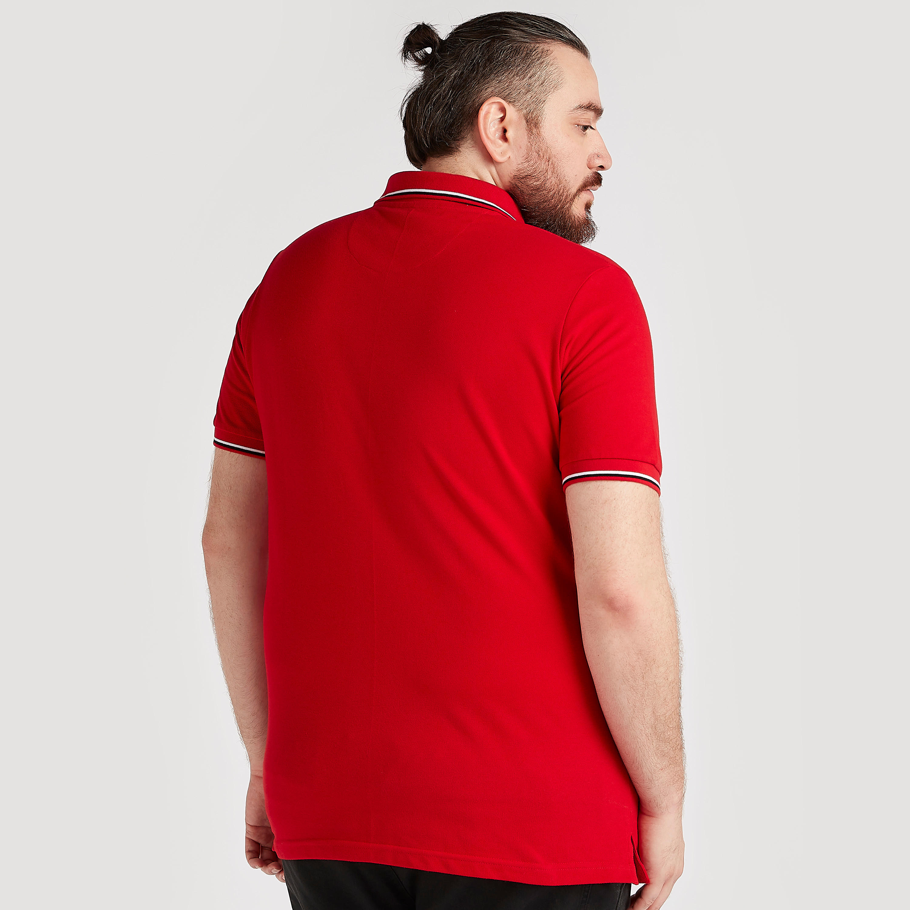 تيشيرت بولو مطرز بأكمام قصيرة-men-clothing-tshirtsandpolos-polos-image-1